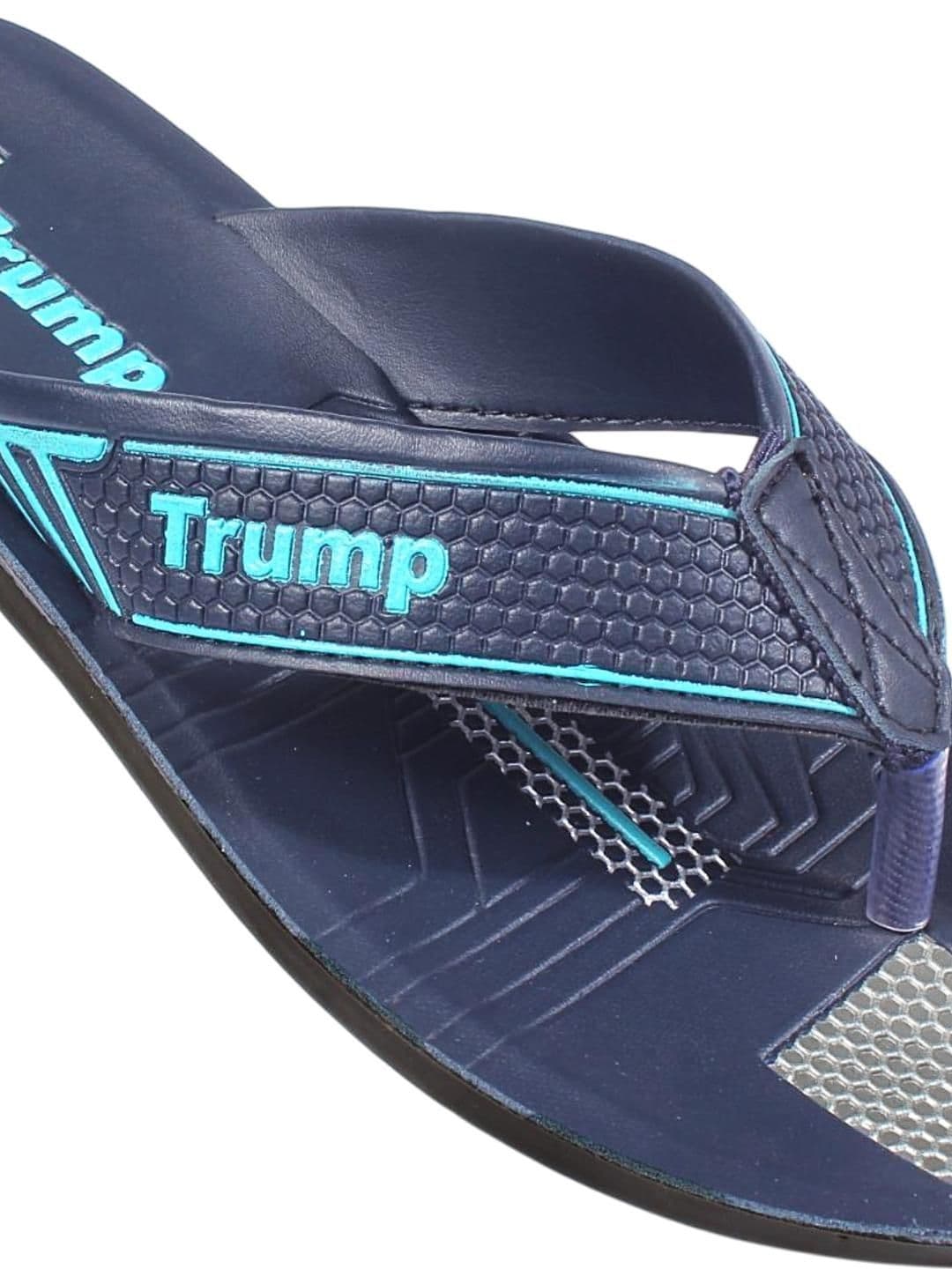 Trump Blue PU Flip Flops thumbnail 4