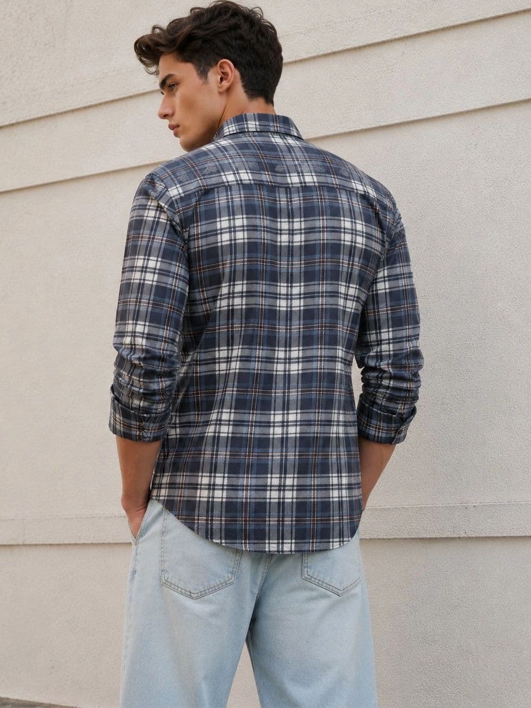 Metronaut Men Comfort Checked Casual Shirt thumbnail 2