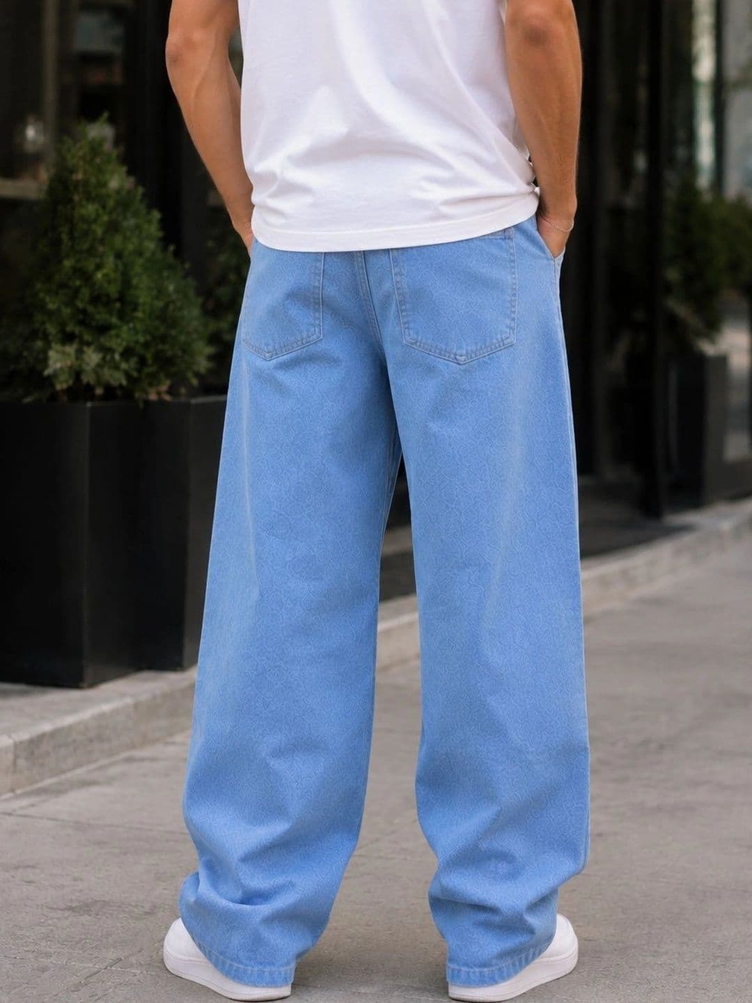 DENIM HAWK Men Classic Straight Fit Mid-Rise Stretchable Jeans thumbnail 2