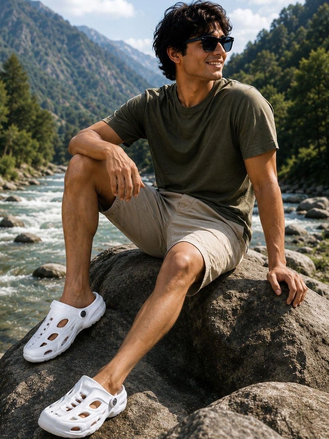 TRV Men Casual Sling Back Cut Out Clogs thumbnail 3