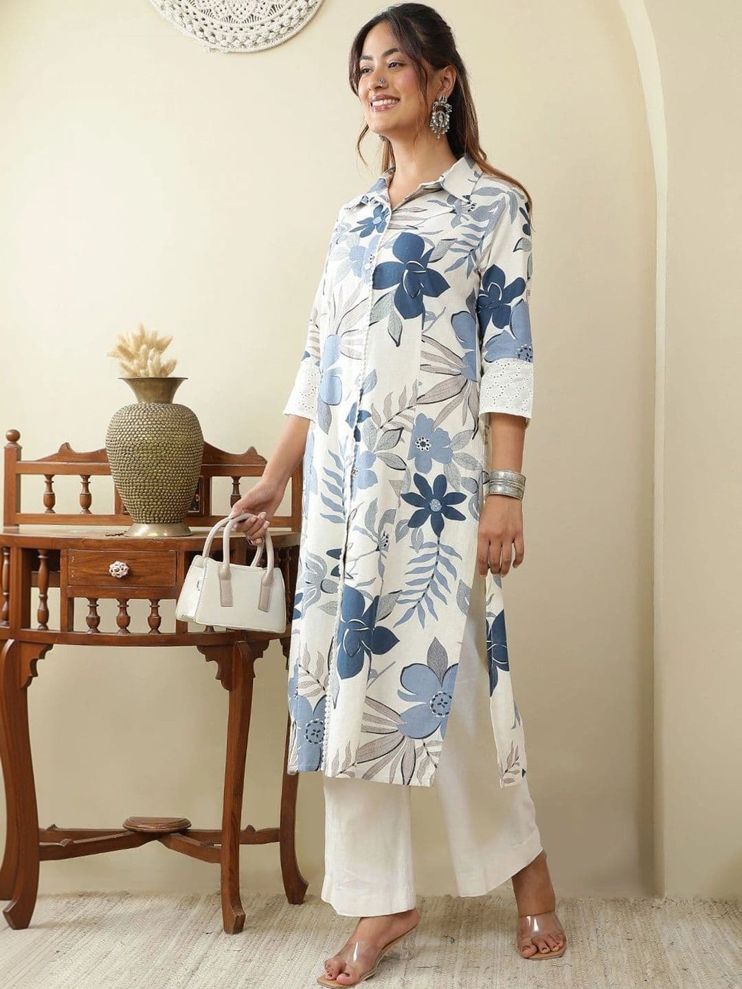 Anouk Women Floral Printed Floral Kurta thumbnail 7