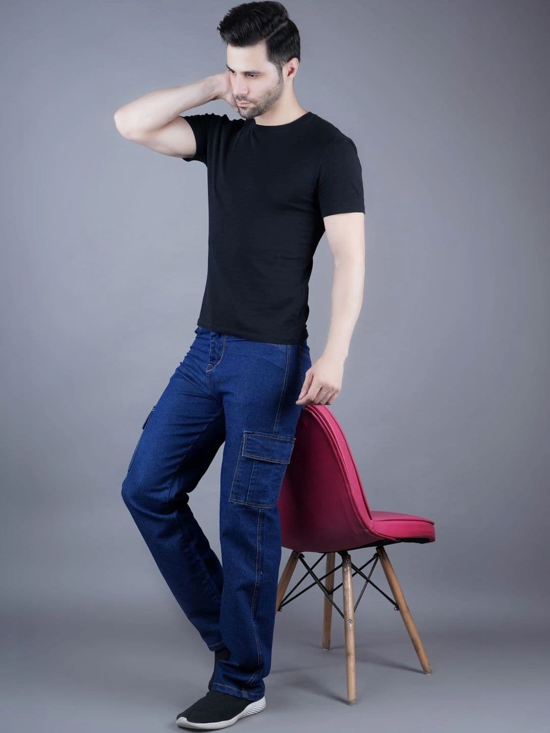 Metronaut Men Classic Regular Fit Mid-Rise Stretchable Jeans thumbnail 3