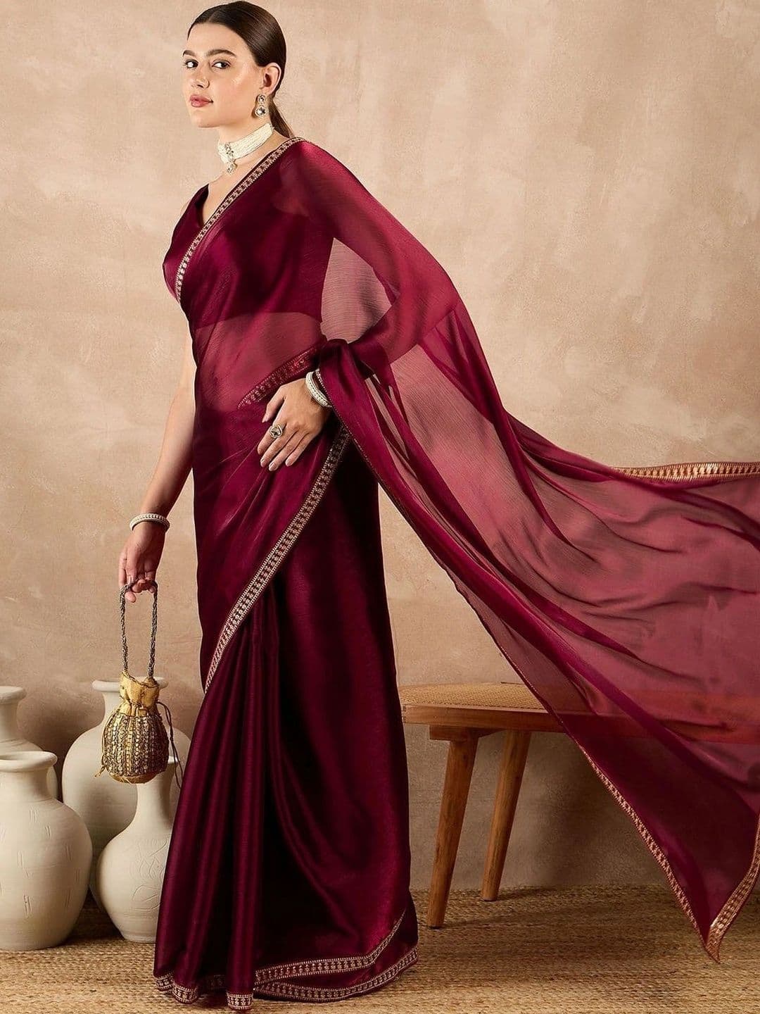 Mitera Silk Blend Designer Saree thumbnail 2