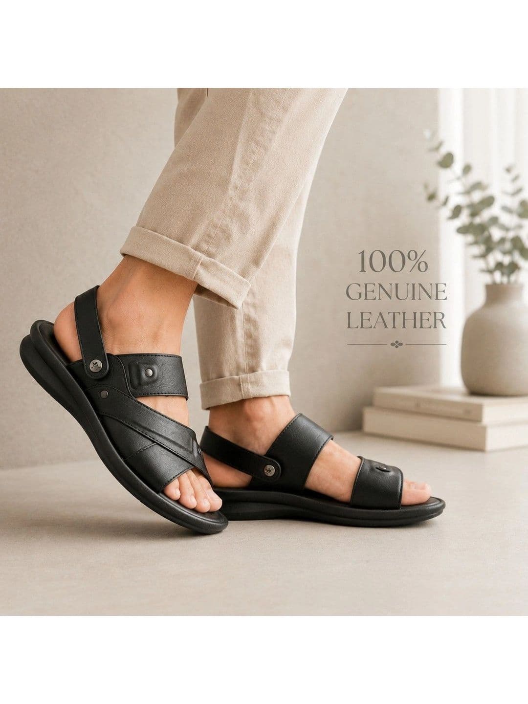 REAL BLISS Men Comfort Sandals thumbnail 4