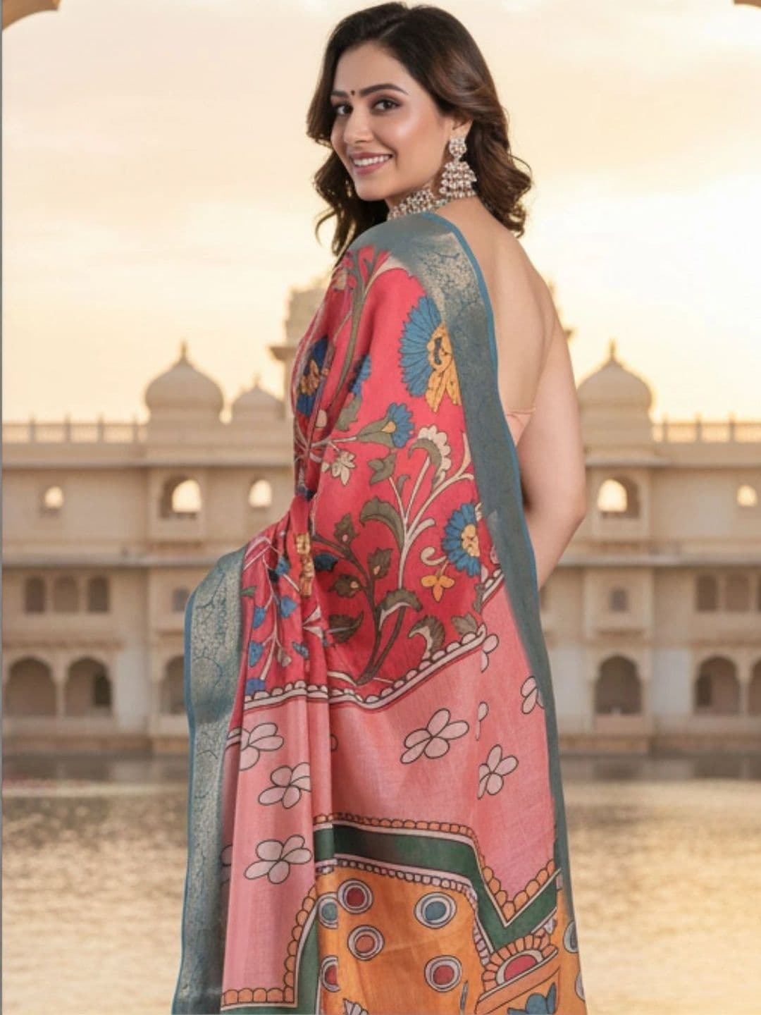 Mitera Zari Silk Blend Designer Saree thumbnail 2