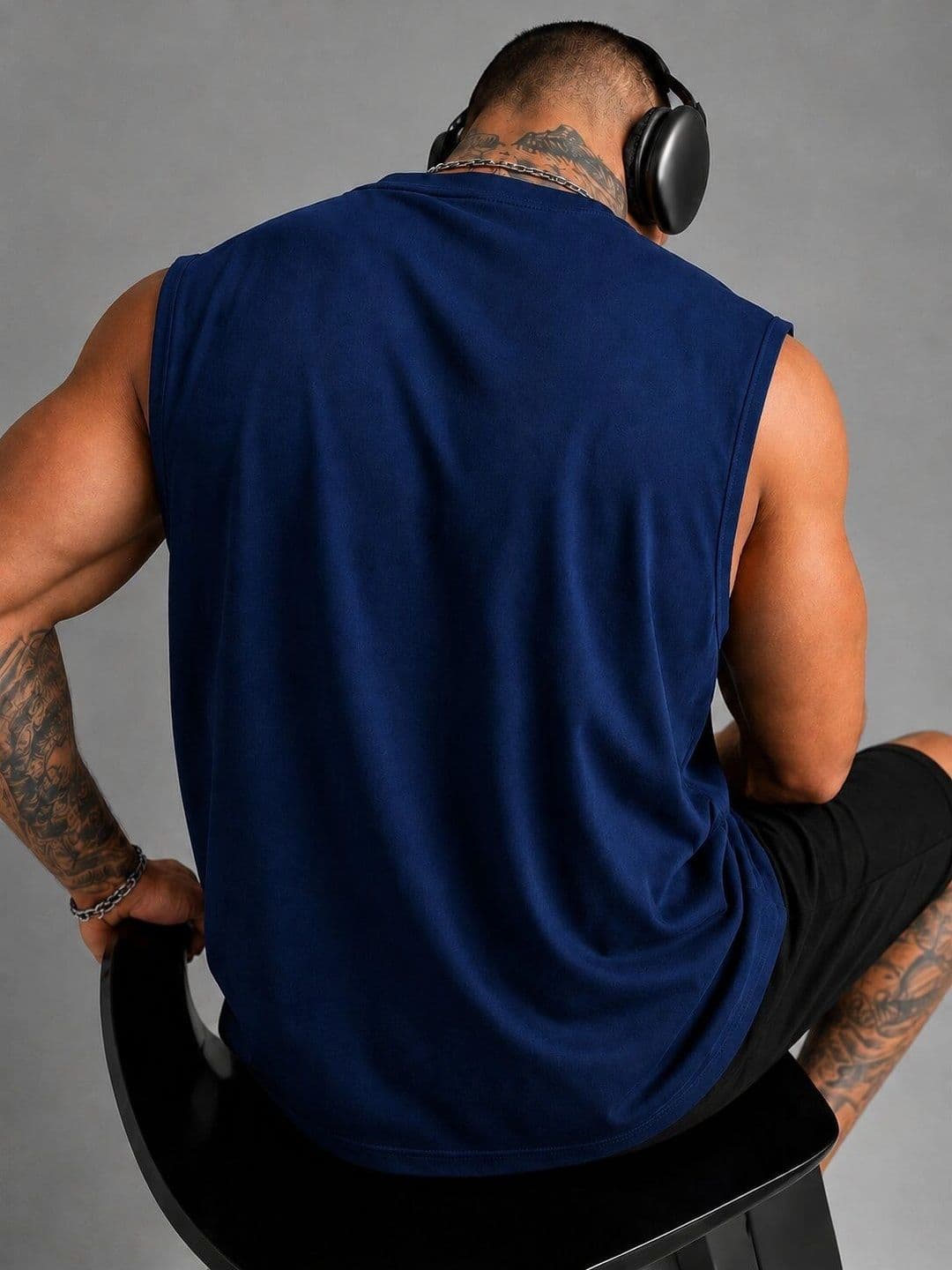 Moda Rapido Printed Cotton Blend Gym Vest thumbnail 2
