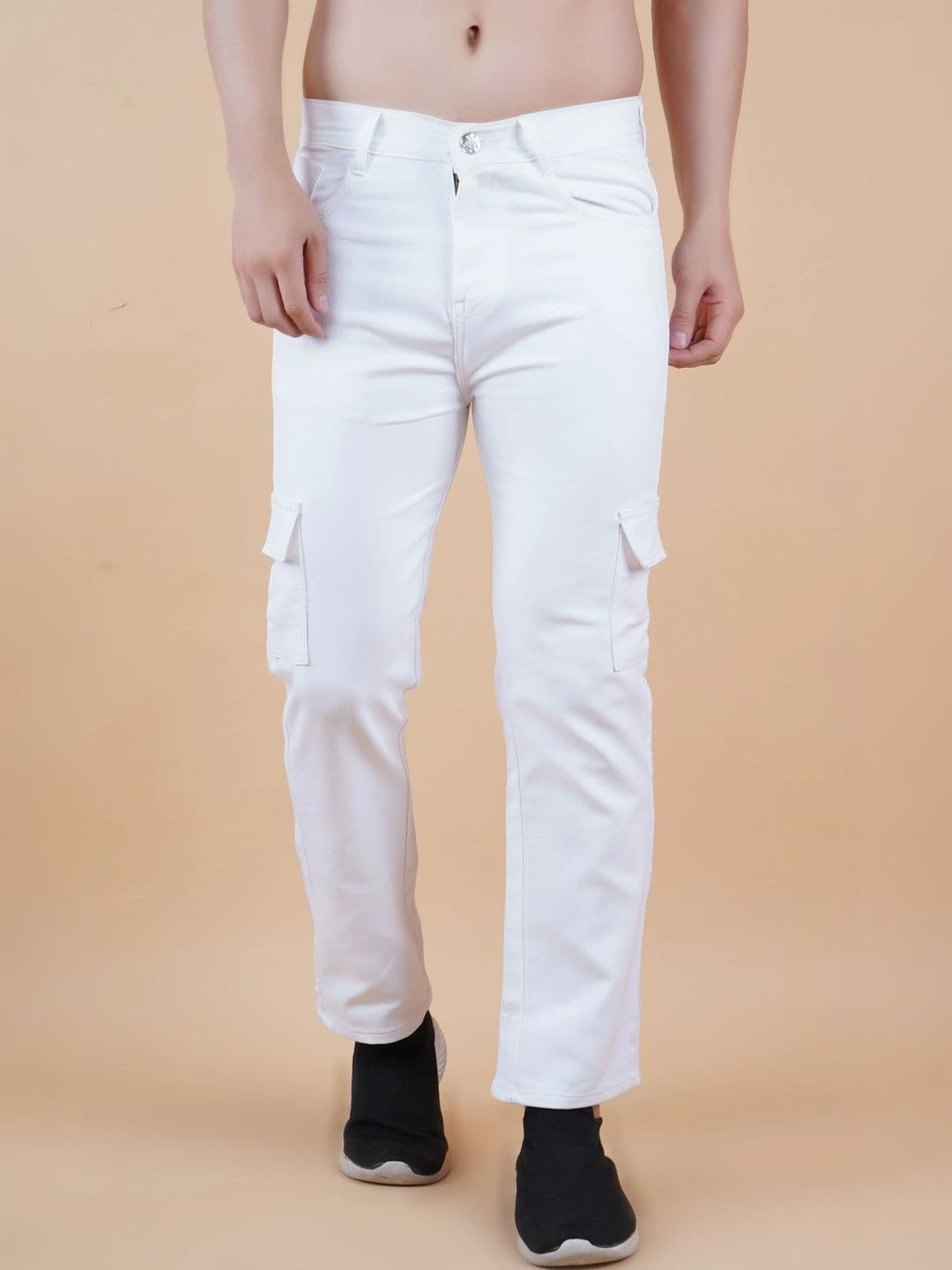 R.Code by The Roadster Life Co. Men Classic Regular Fit Mid-Rise Stretchable Jeans - view 1