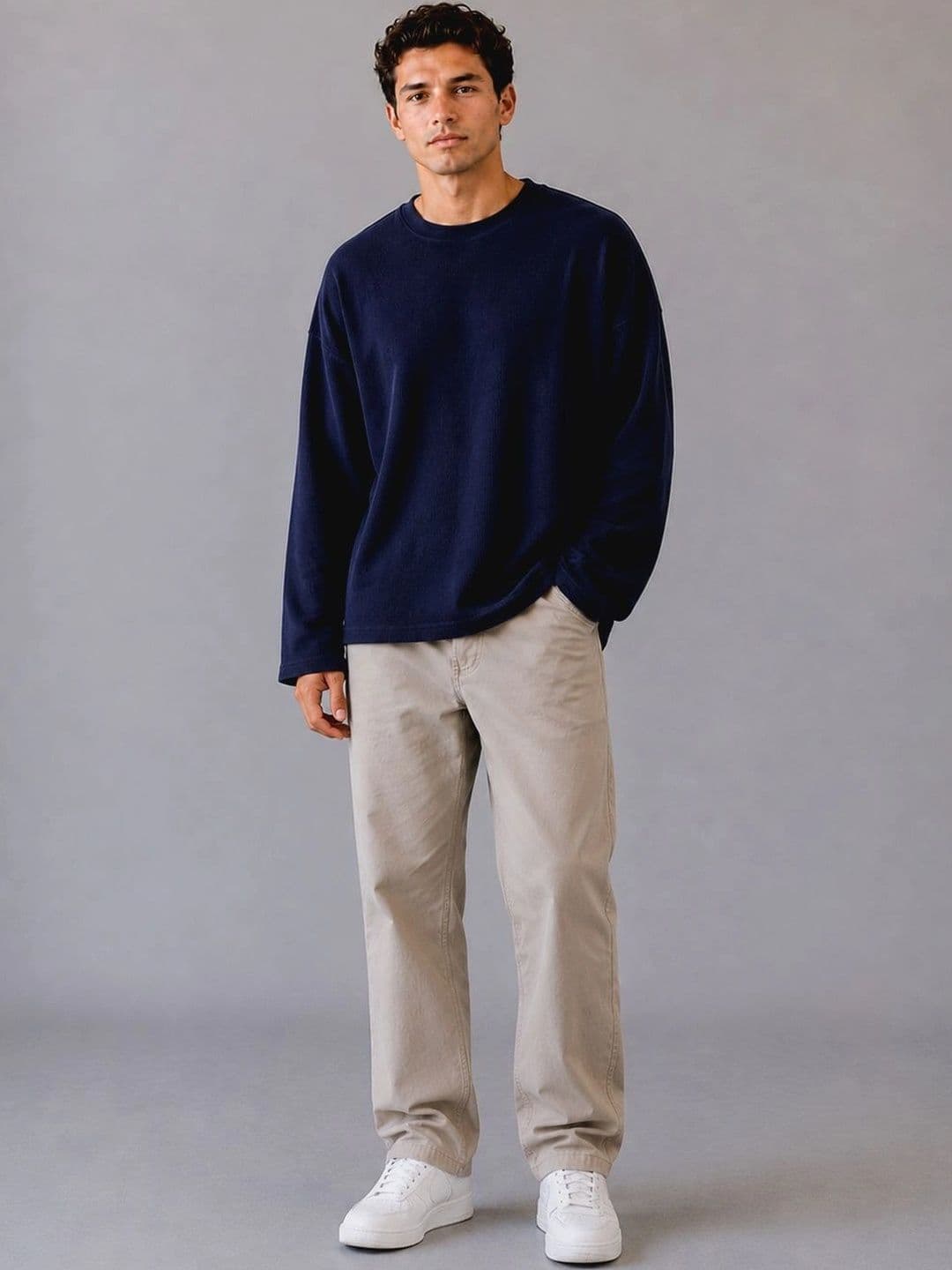 BRAHMOR Men Drop-Shoulder Sleeves Boxy T-shirt thumbnail 3