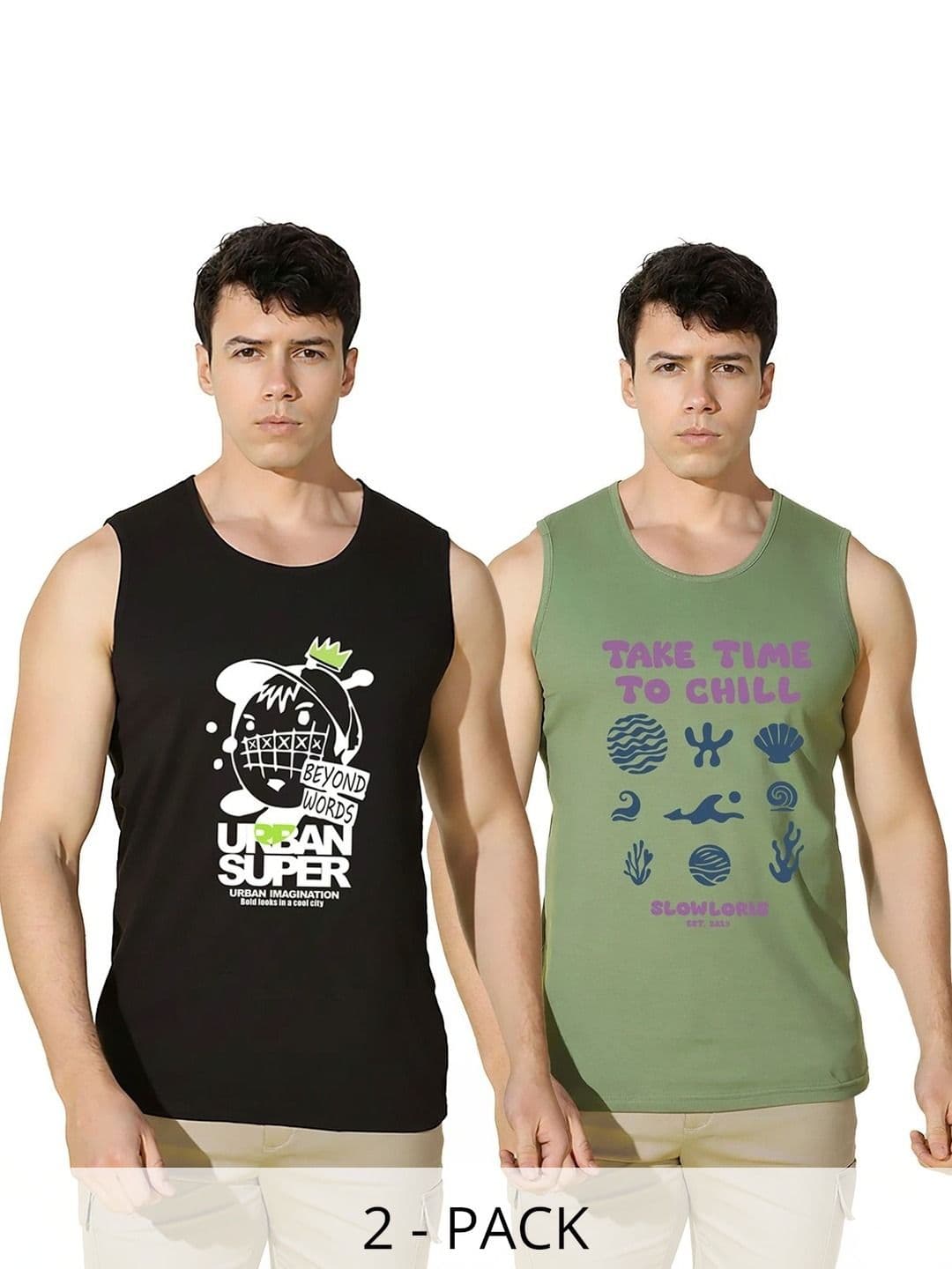 CRYPTIC Men 2 Printed T-shirt - view 1
