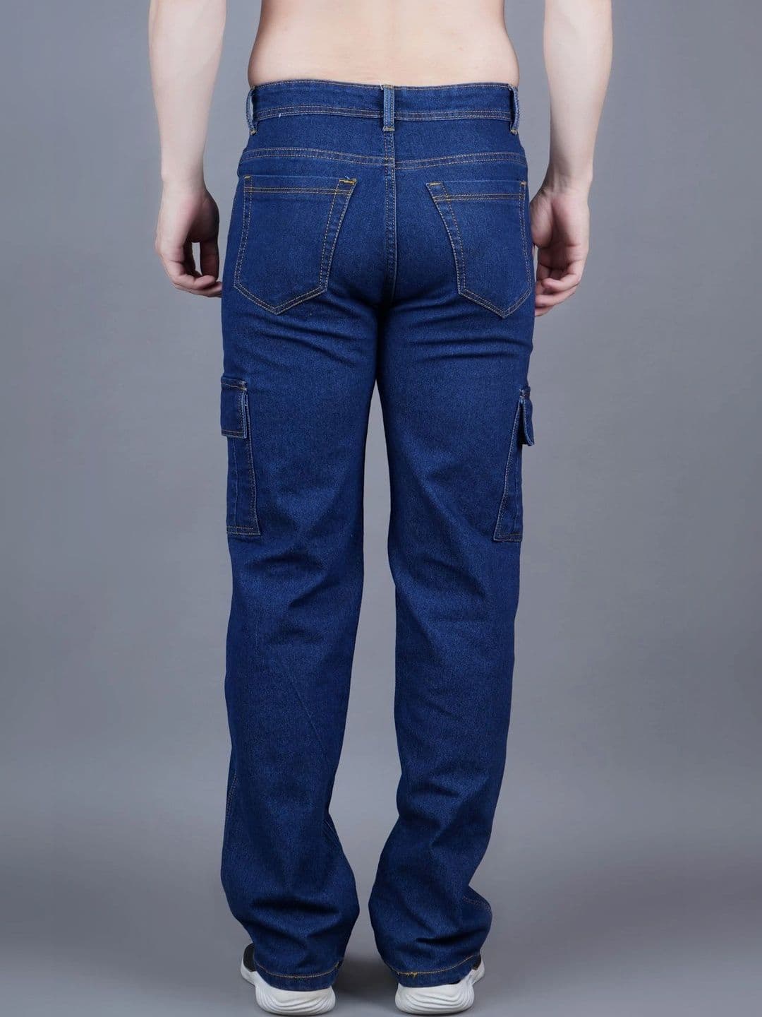 HERE&NOW Men Classic Regular Fit Mid-Rise Stretchable Jeans thumbnail 2