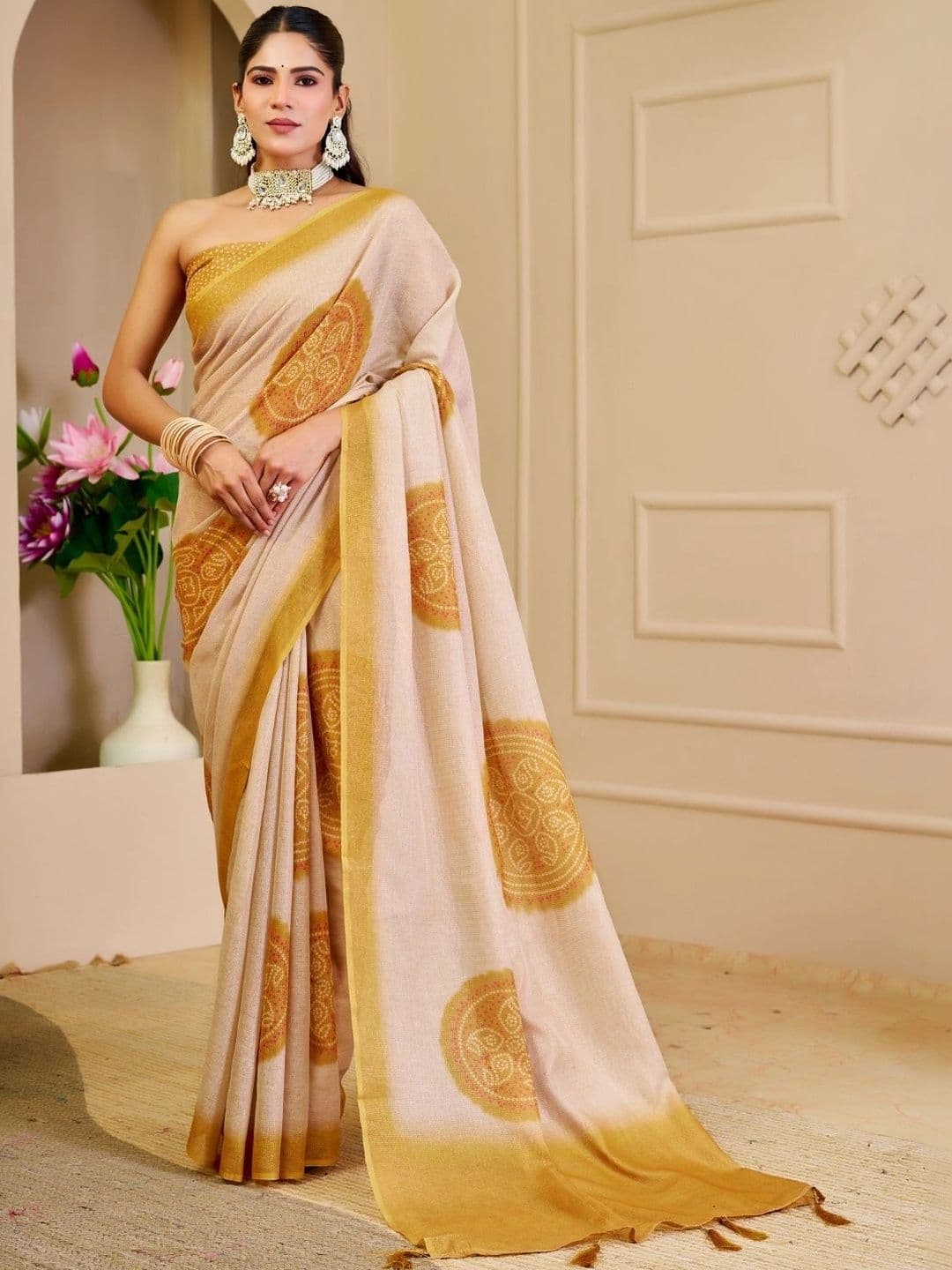 Mitera Tissue Designer Saree thumbnail 5