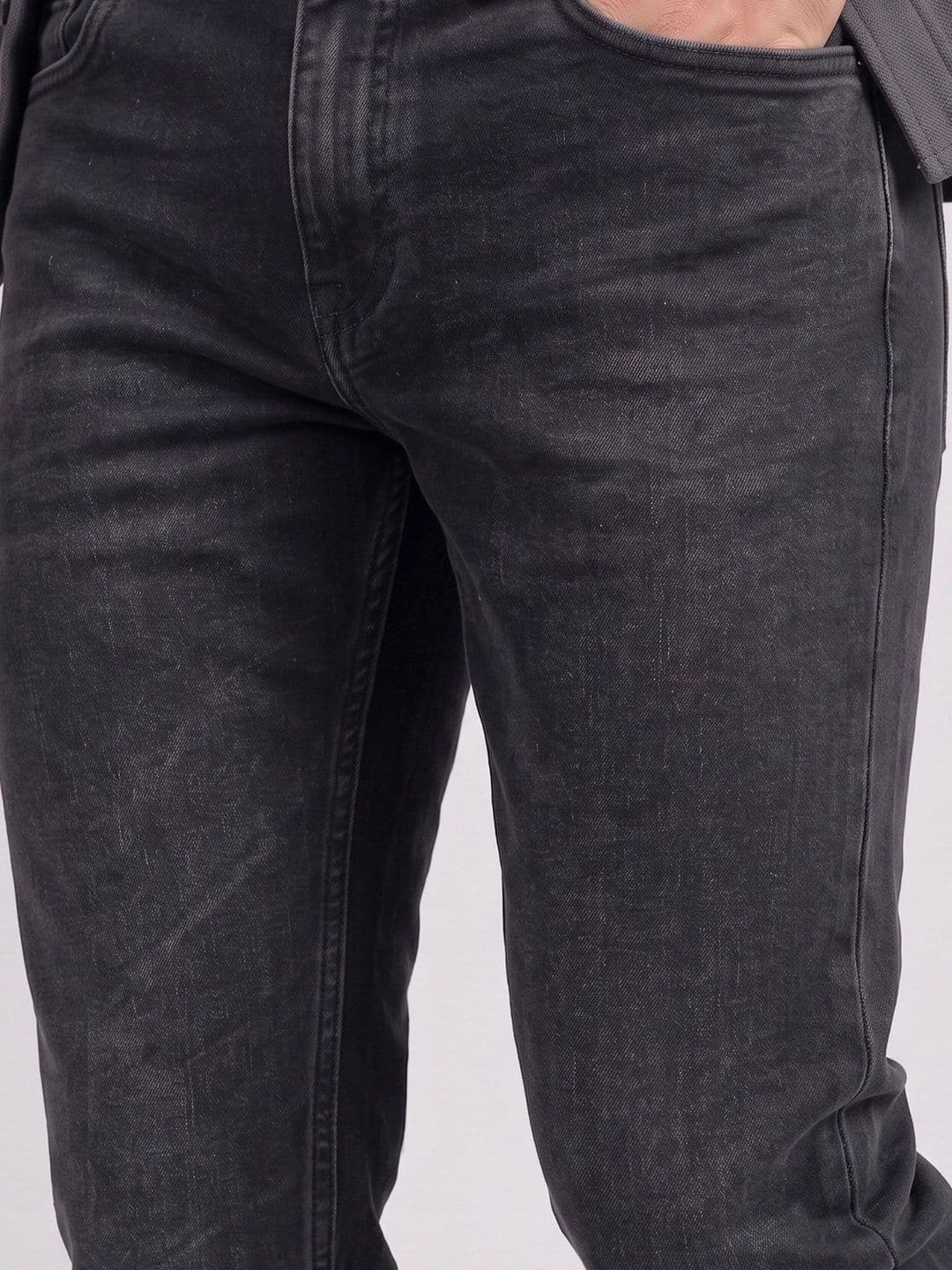 BELANO Men Comfort Slim Fit Mid-Rise Light Fade Stretchable Jeans thumbnail 5