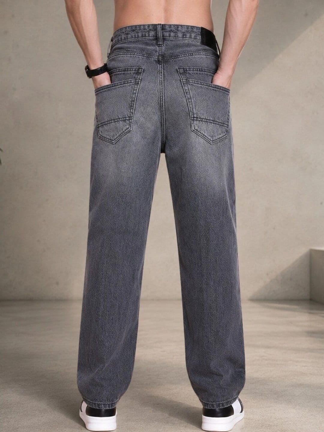 HIGH DENIM Men Straight Fit Mid-Rise Stretchable Jeans thumbnail 3