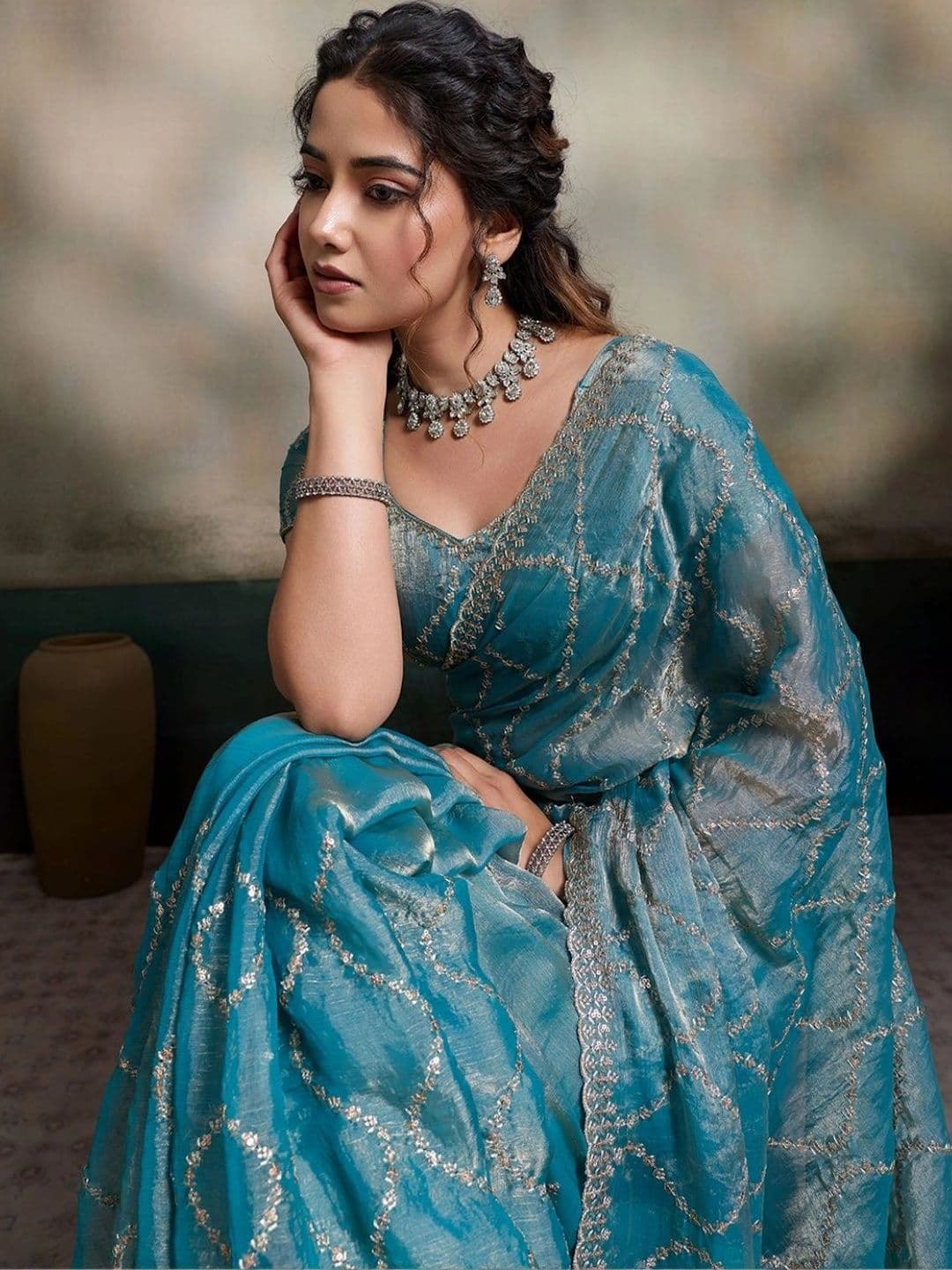 Mitera Floral Pure Chiffon Designer Saree thumbnail 2