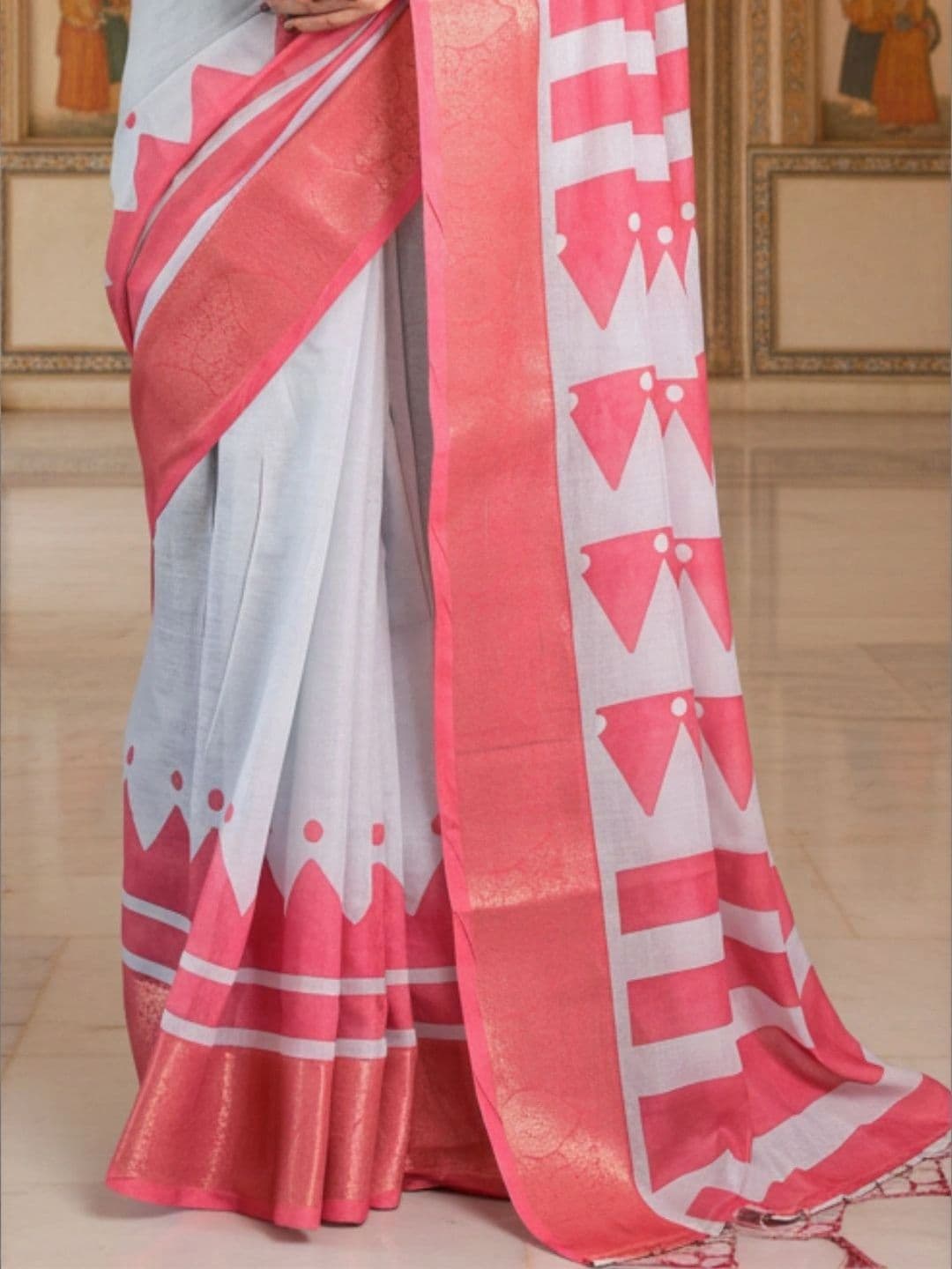 Mitera Silk Blend Designer Saree thumbnail 3