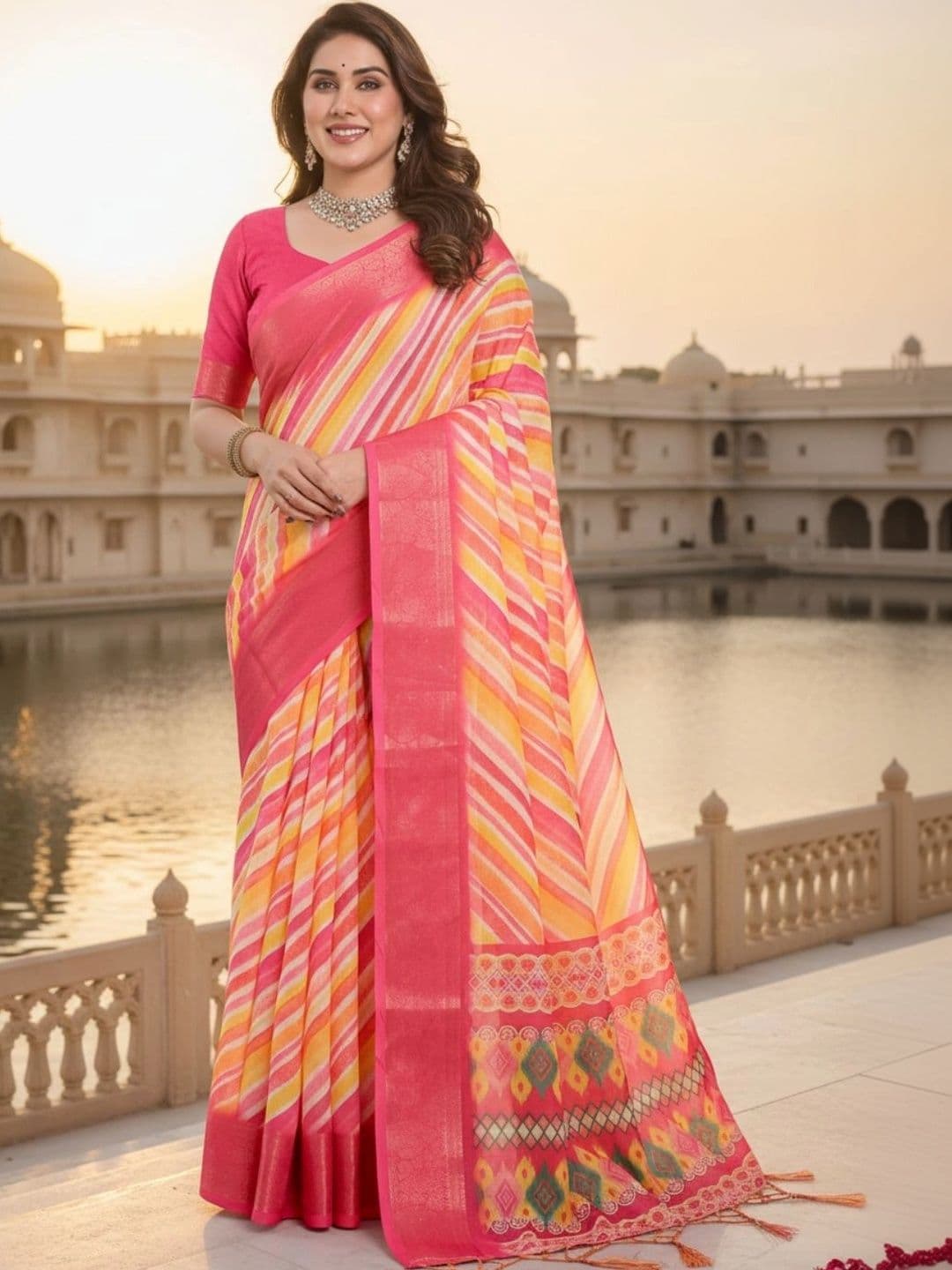 Mitera Silk Blend Designer Saree - view 1