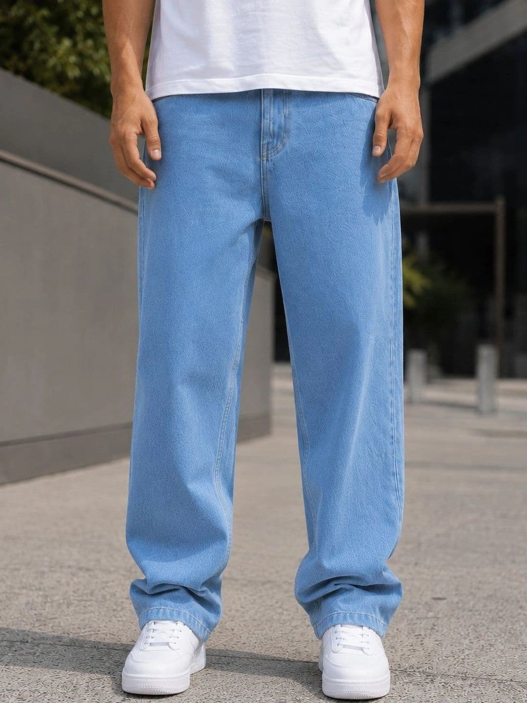 DENIM HAWK Men Classic Straight Fit Mid-Rise Stretchable Jeans thumbnail 4