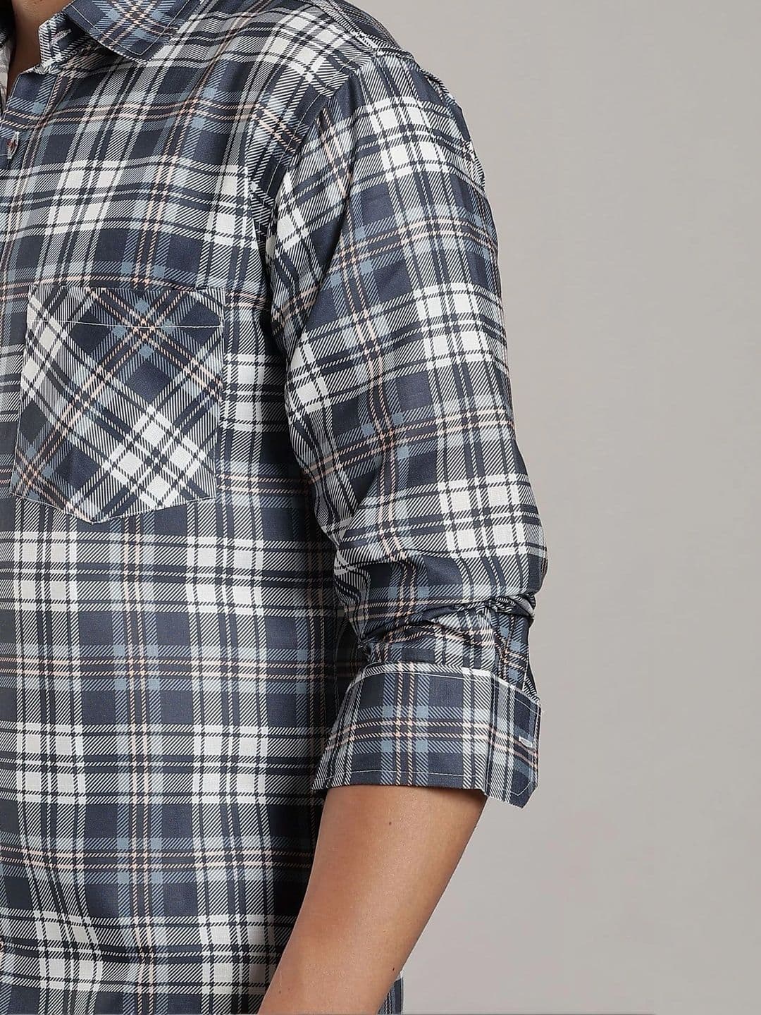 Metronaut Men Comfort Tartan Checks Checked Casual Shirt thumbnail 6