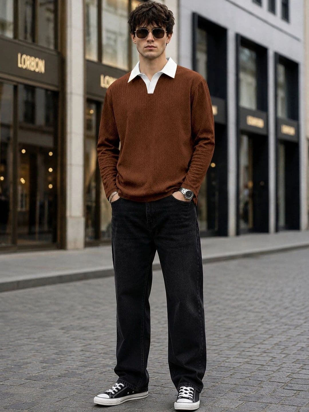 SZN Men Polo Collar T-shirt thumbnail 5