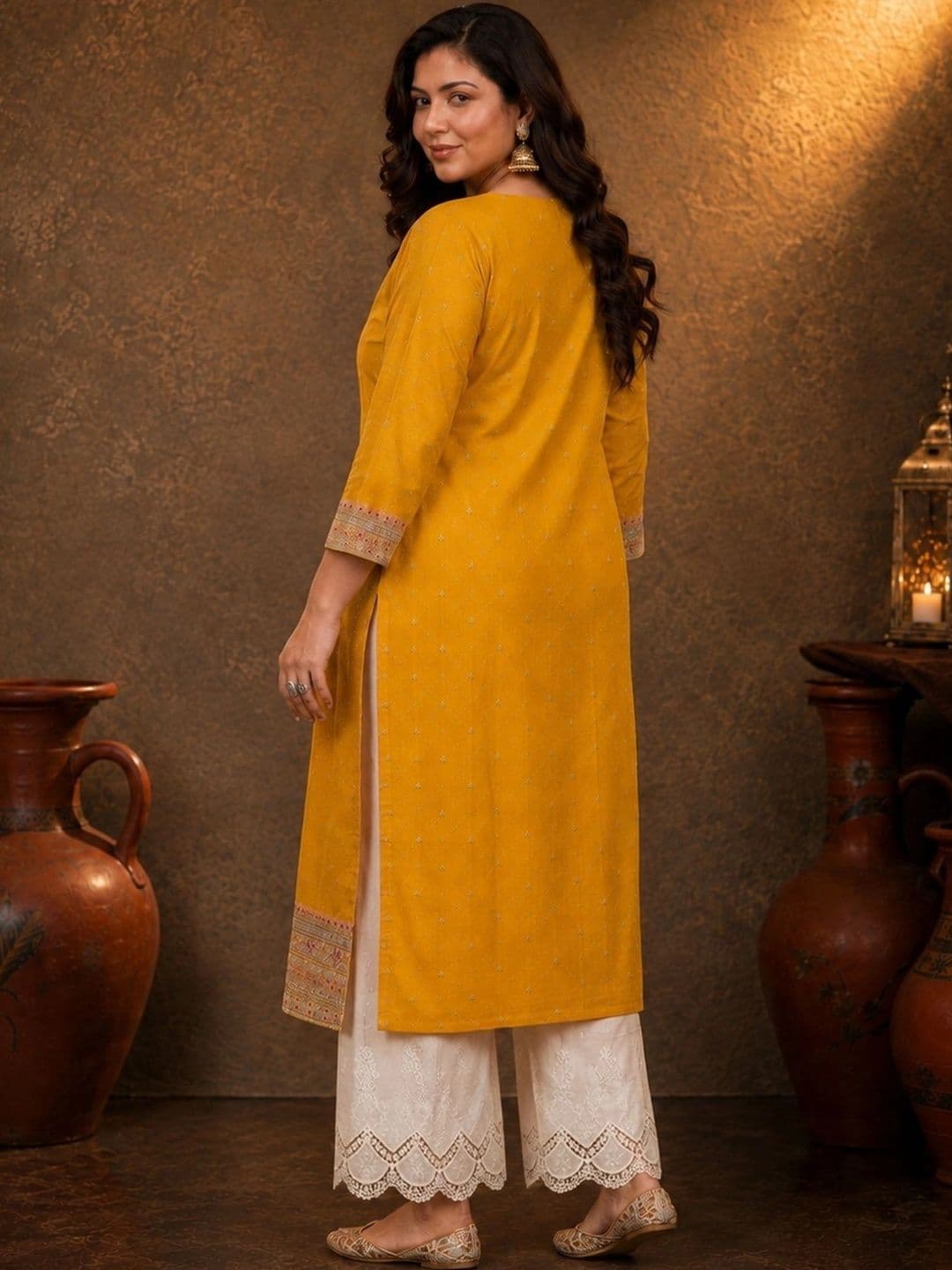 FULL BLOOM Women Embroidered Thread Work Kurta thumbnail 4