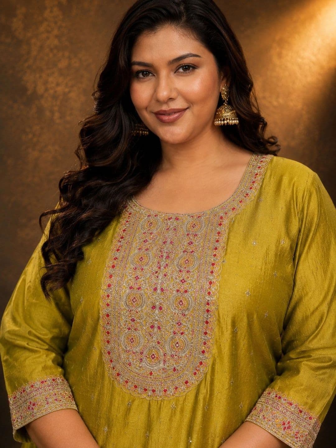 FULL BLOOM Women Ethnic Motifs Embroidered Thread Work Kurta thumbnail 5