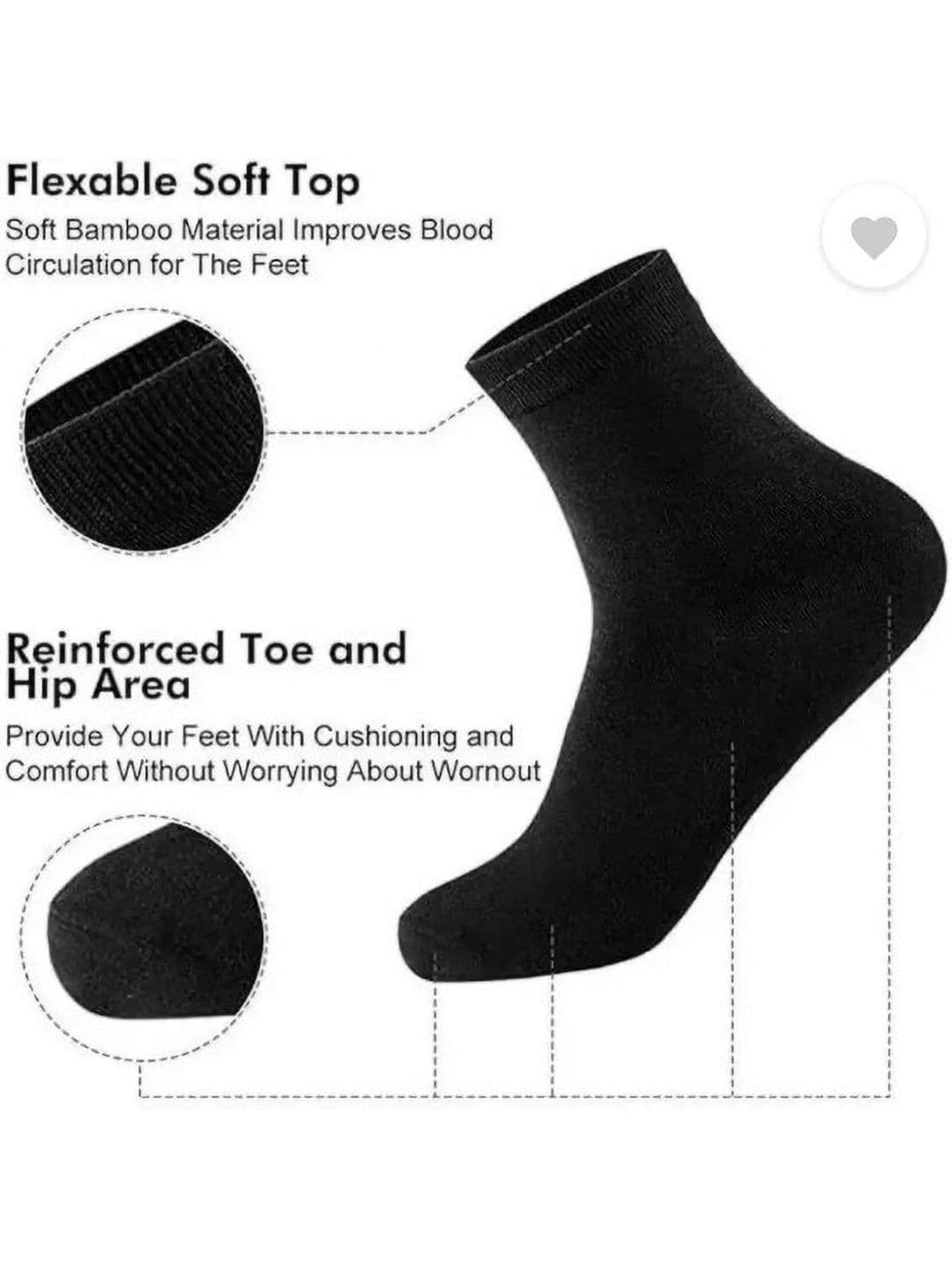 GYMOX Men Pack of 6 Cotton Blend Assorted Ankle Length Socks thumbnail 2