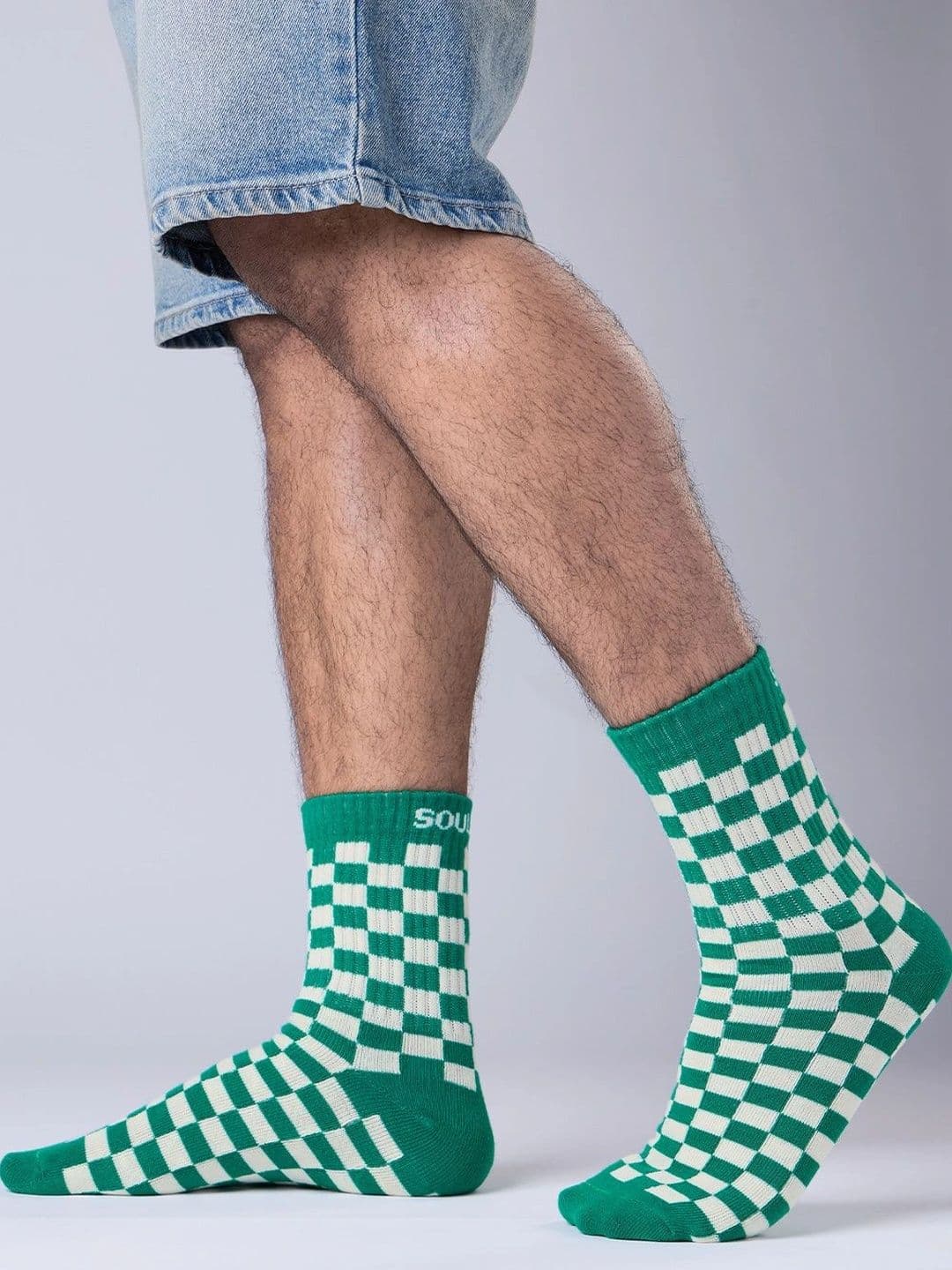 The Souled Store Unisex Cotton Blend Patterned Above Ankle Socks thumbnail 2