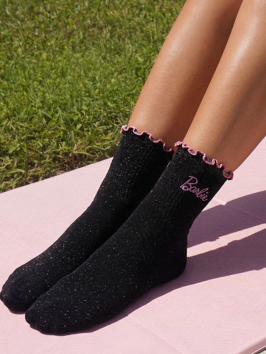 The Souled Store Unisex Cotton Blend Patterned Above Ankle Socks - view 1