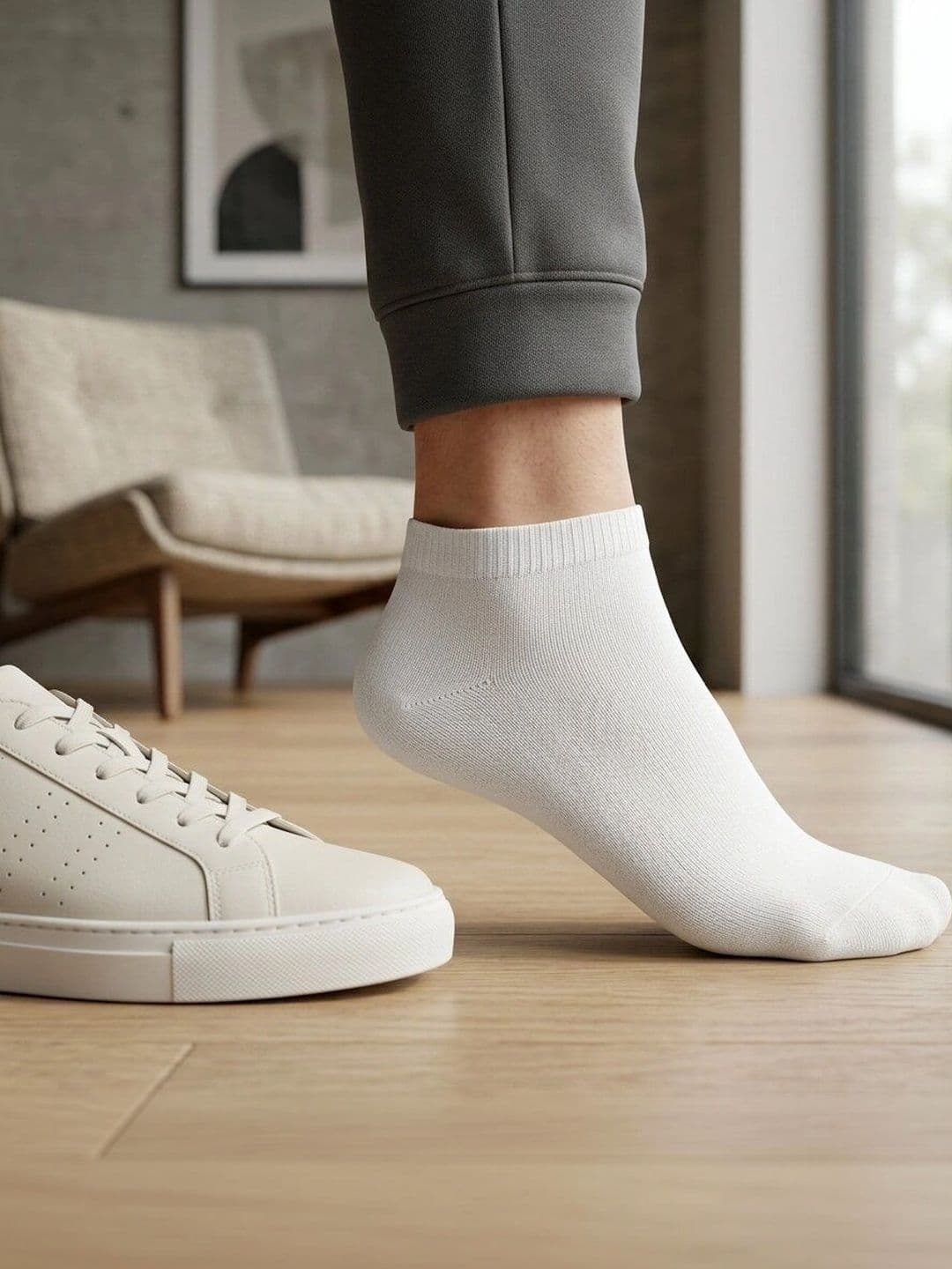 Moda Rapido Men Cotton Blend Ankle Length Socks thumbnail 2