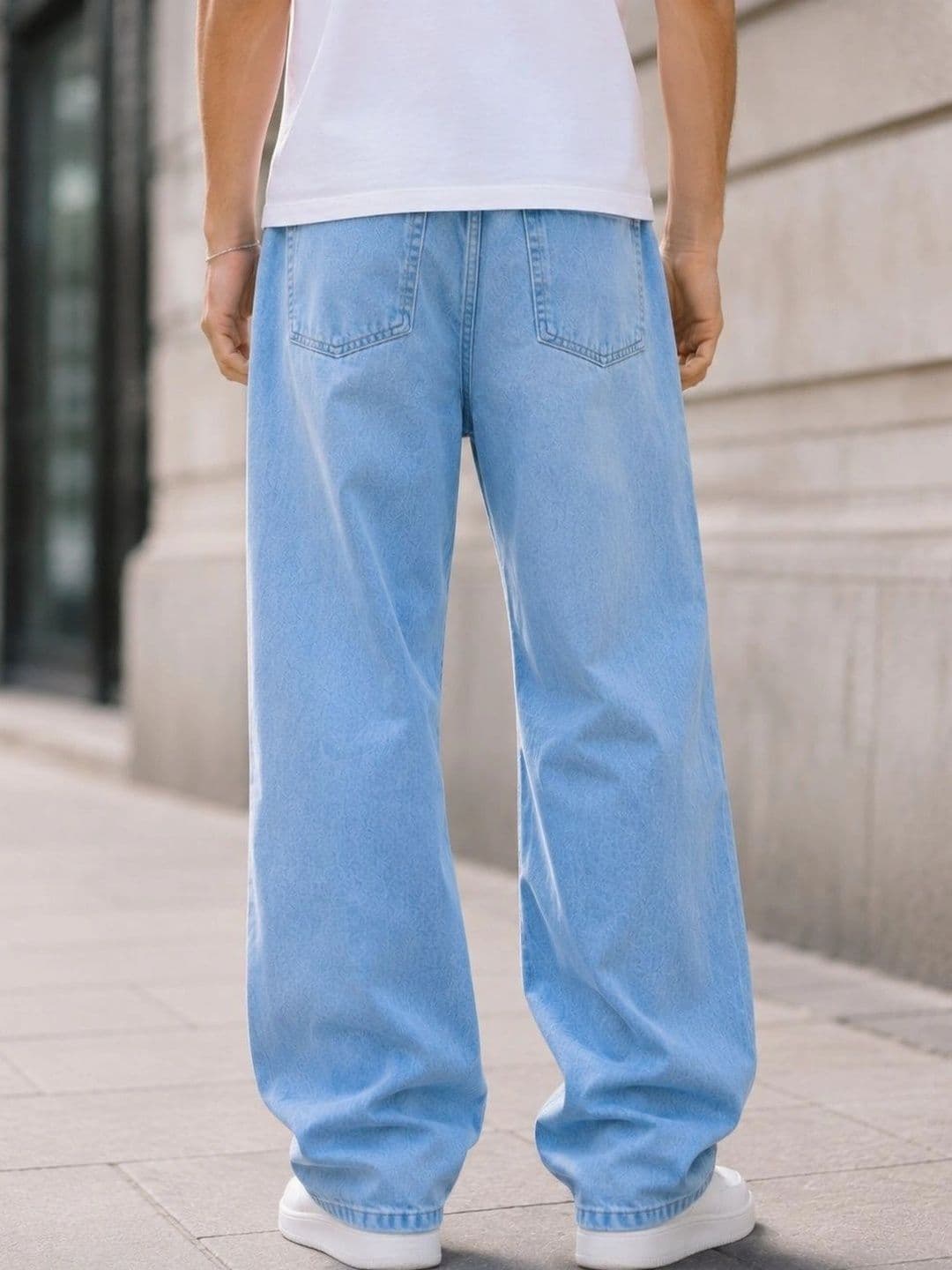 DENIM HAWK Men Classic Straight Fit Mid-Rise Stretchable Jeans thumbnail 4