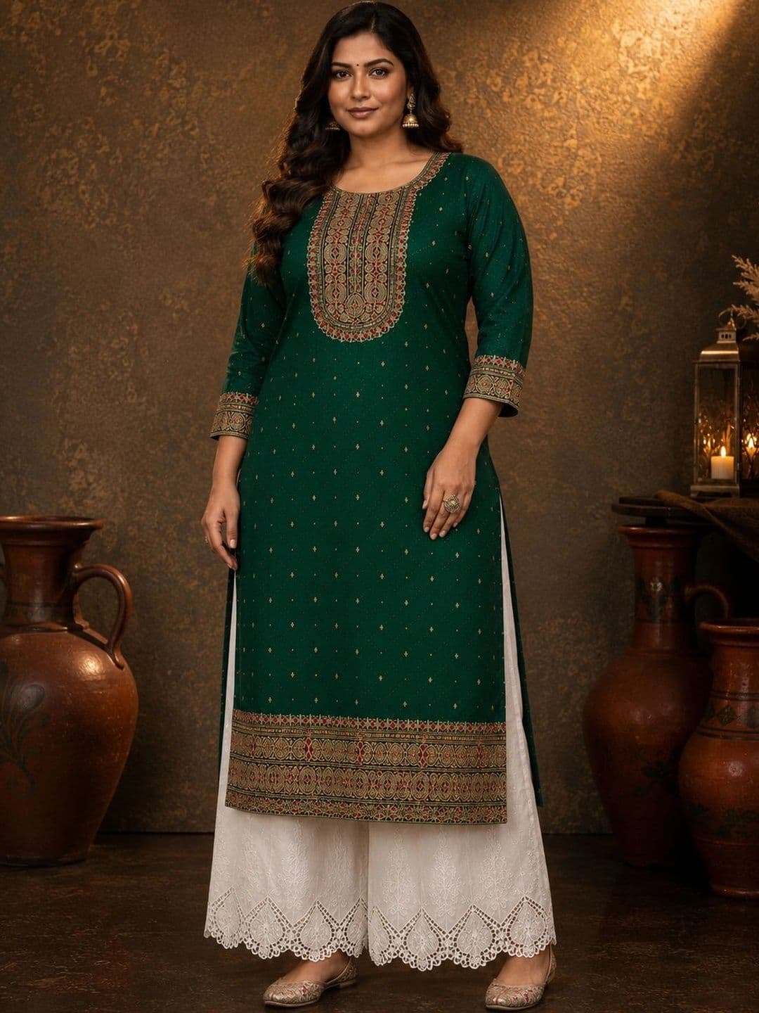 FULL BLOOM Women Embroidered Thread Work Kurta thumbnail 5