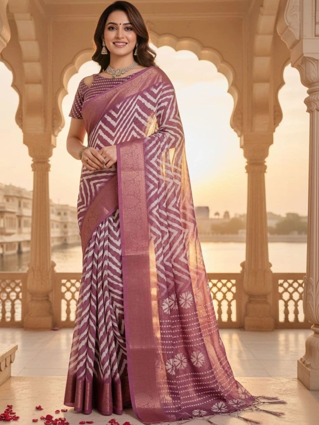 Mitera Silk Blend Designer Saree - view 1