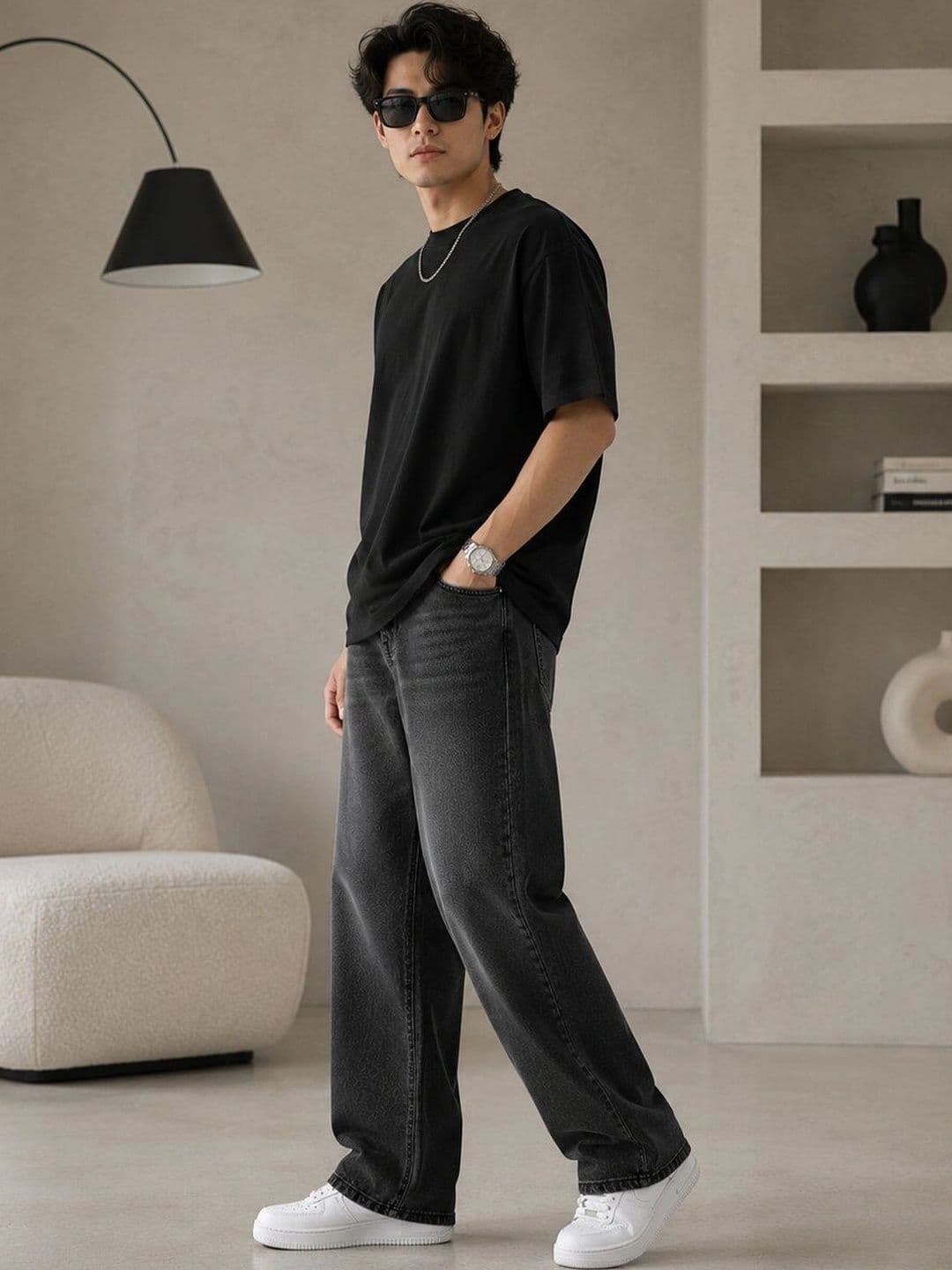HIGH DENIM Men Straight Fit Mid-Rise Stretchable Jeans thumbnail 3