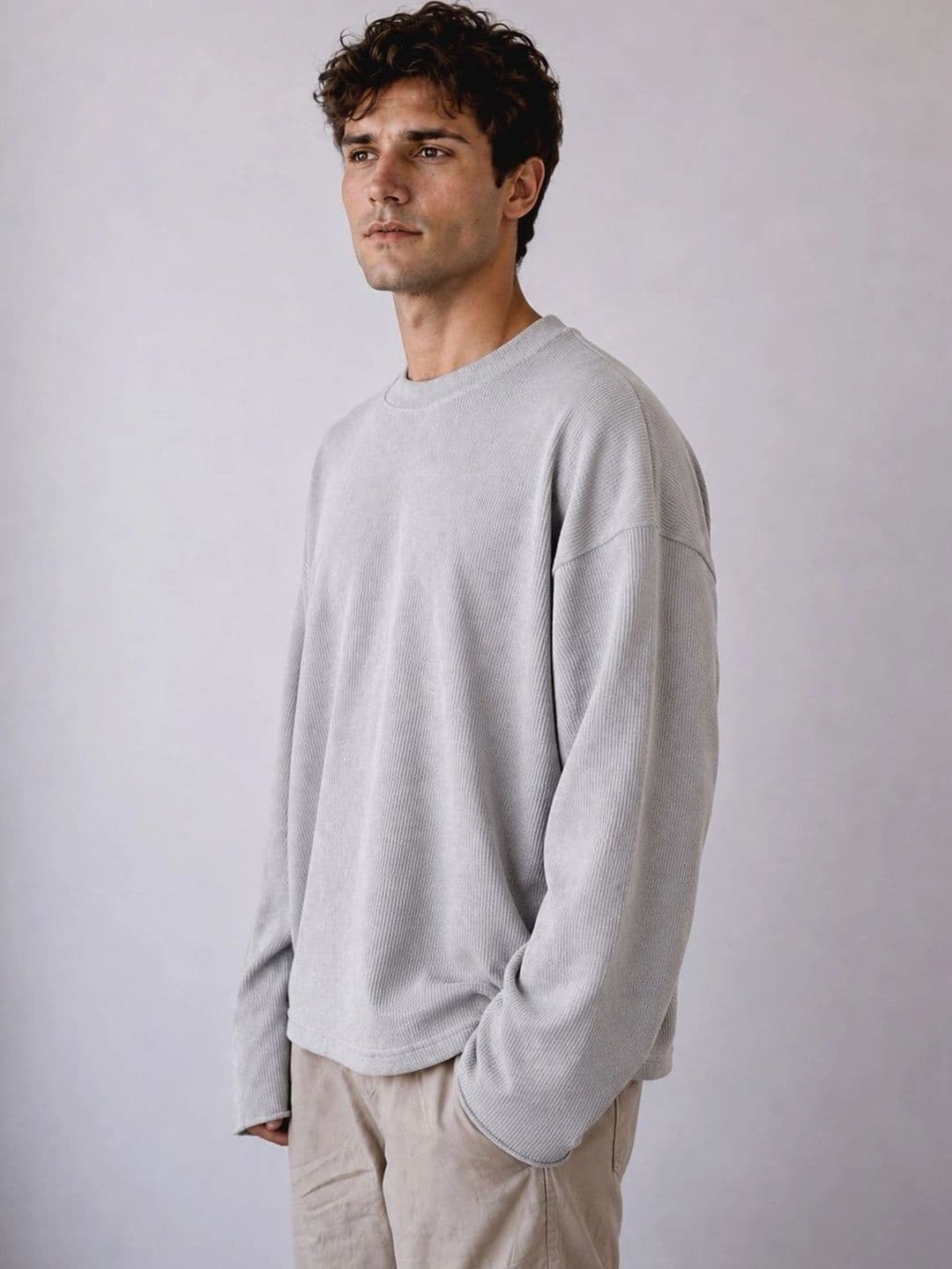BRAHMOR Men Drop-Shoulder Sleeves Boxy T-shirt thumbnail 2