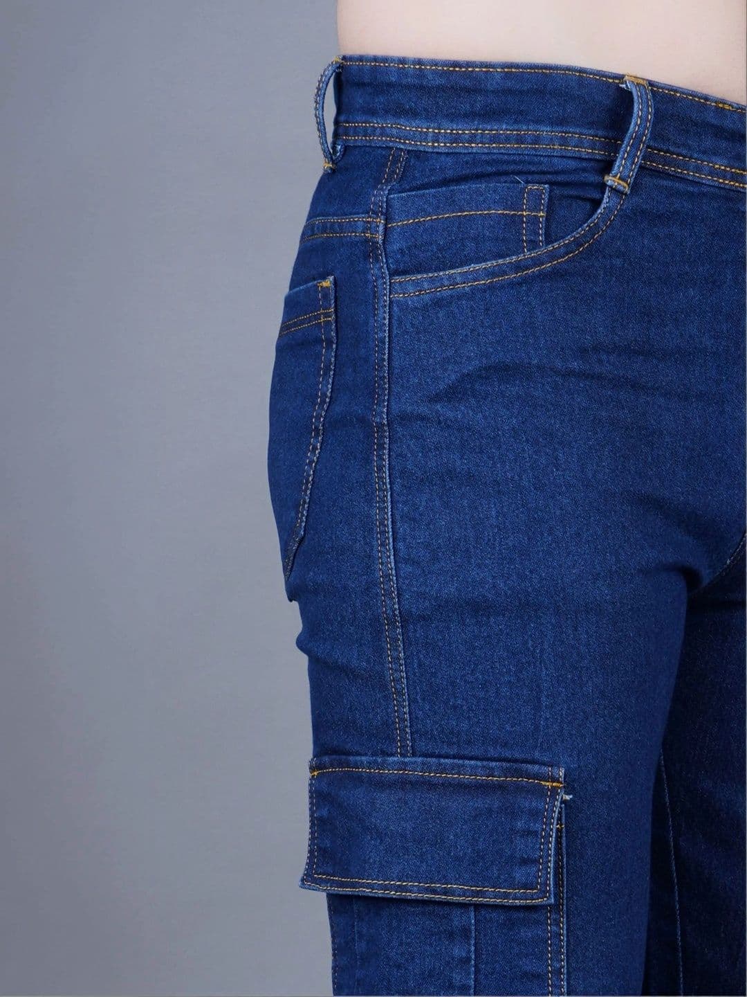 R.Code by The Roadster Life Co. Men Classic Regular Fit Mid-Rise Stretchable Jeans thumbnail 2