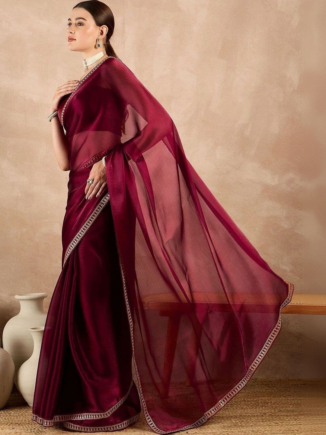 Mitera Silk Blend Designer Saree thumbnail 6