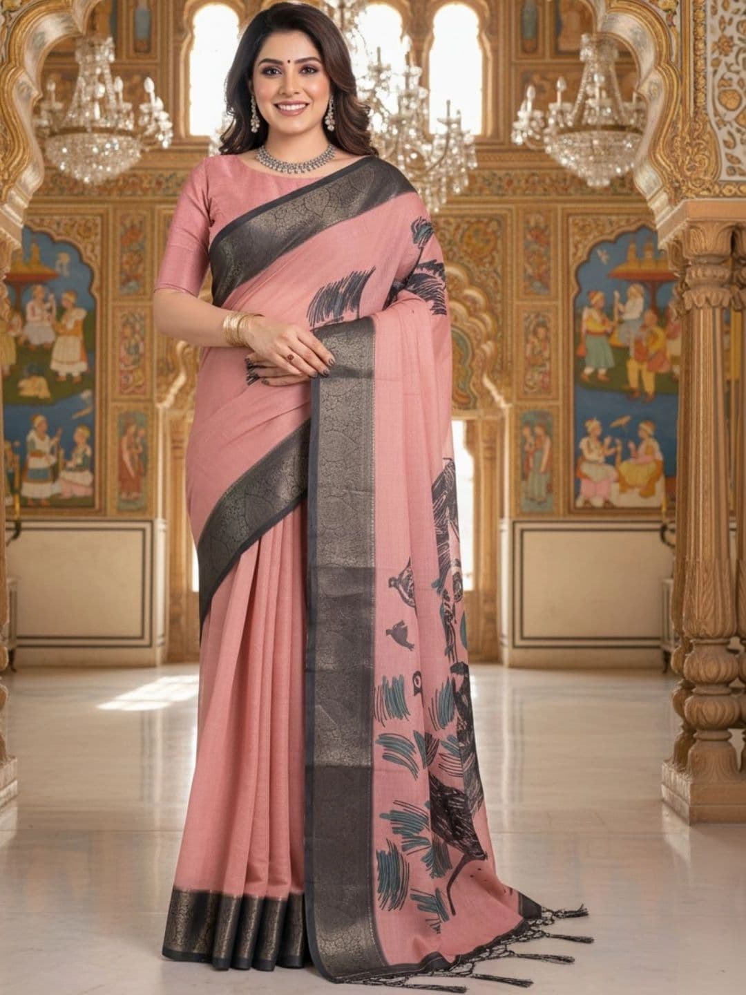 Mitera Silk Blend Designer Saree - view 1