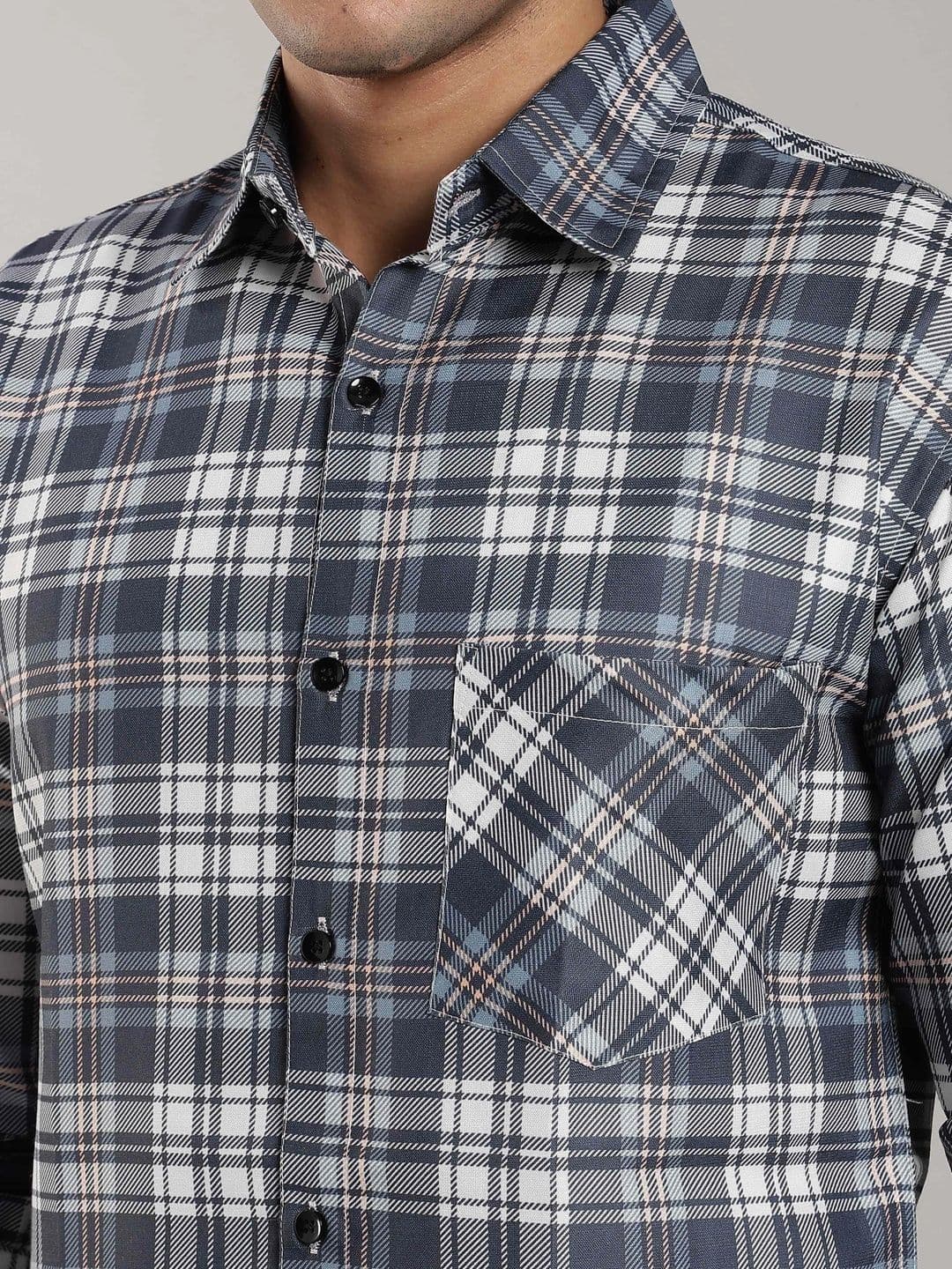 Metronaut Men Comfort Tartan Checks Checked Casual Shirt thumbnail 4