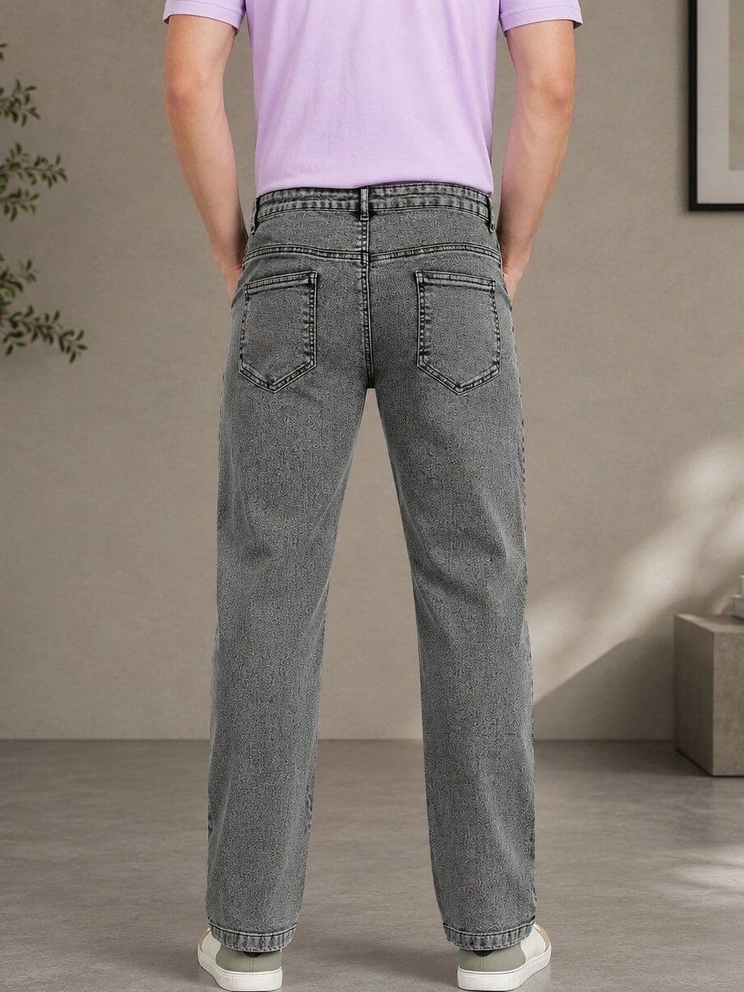 HIGH DENIM Men Straight Fit Mid-Rise Stretchable Jeans thumbnail 4