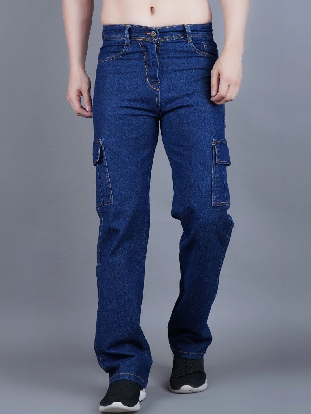 R.Code by The Roadster Life Co. Men Classic Regular Fit Mid-Rise Stretchable Jeans - view 1
