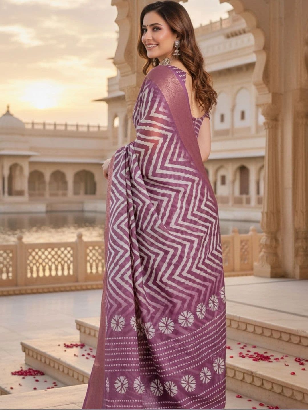 Mitera Silk Blend Designer Saree thumbnail 2