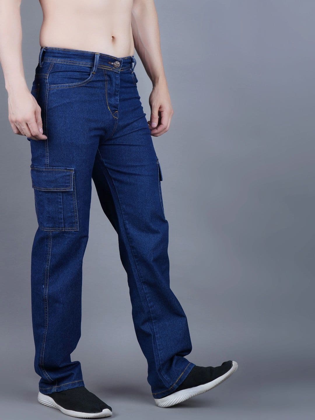 R.Code by The Roadster Life Co. Men Classic Regular Fit Mid-Rise Stretchable Jeans - view 1