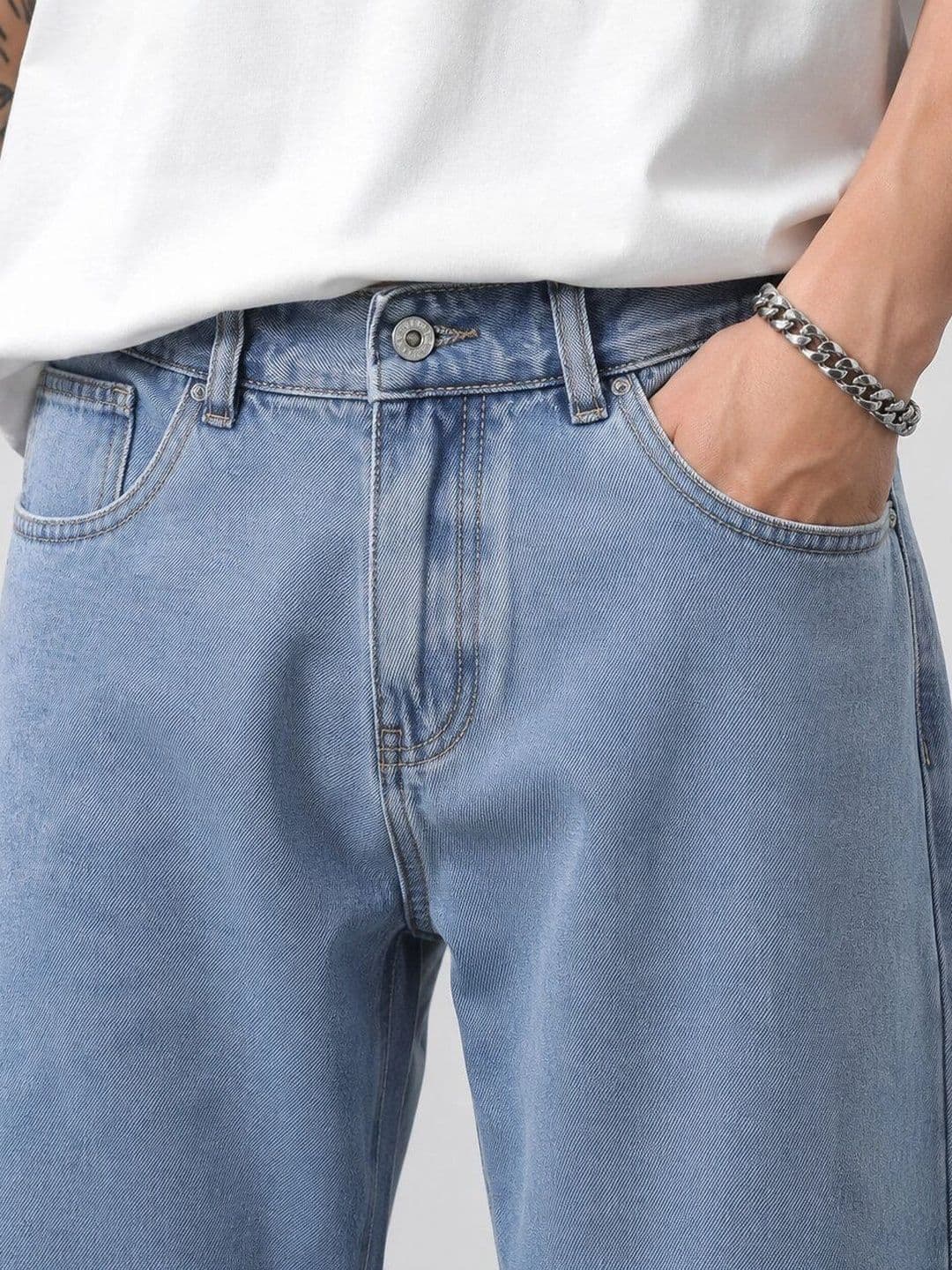 HIGH DENIM Men Straight Fit Mid-Rise Stretchable Jeans thumbnail 3