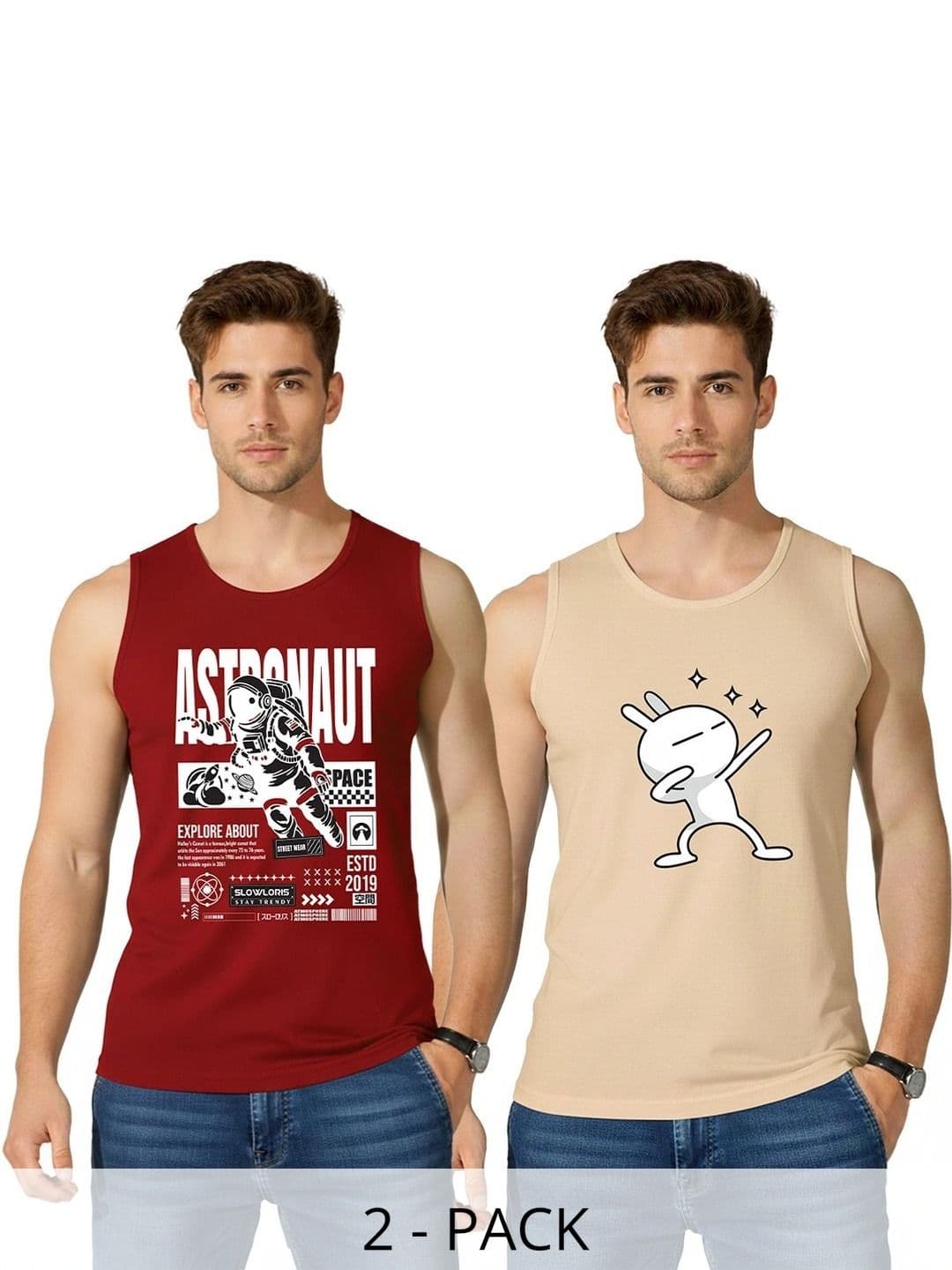 SLOWLORIS Men 2 Printed T-shirt - view 1