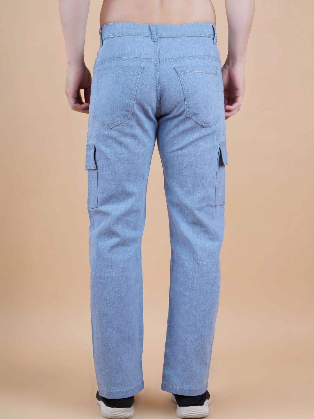 HERE&NOW Men Classic Regular Fit Mid-Rise Coated Stretchable Jeans thumbnail 2