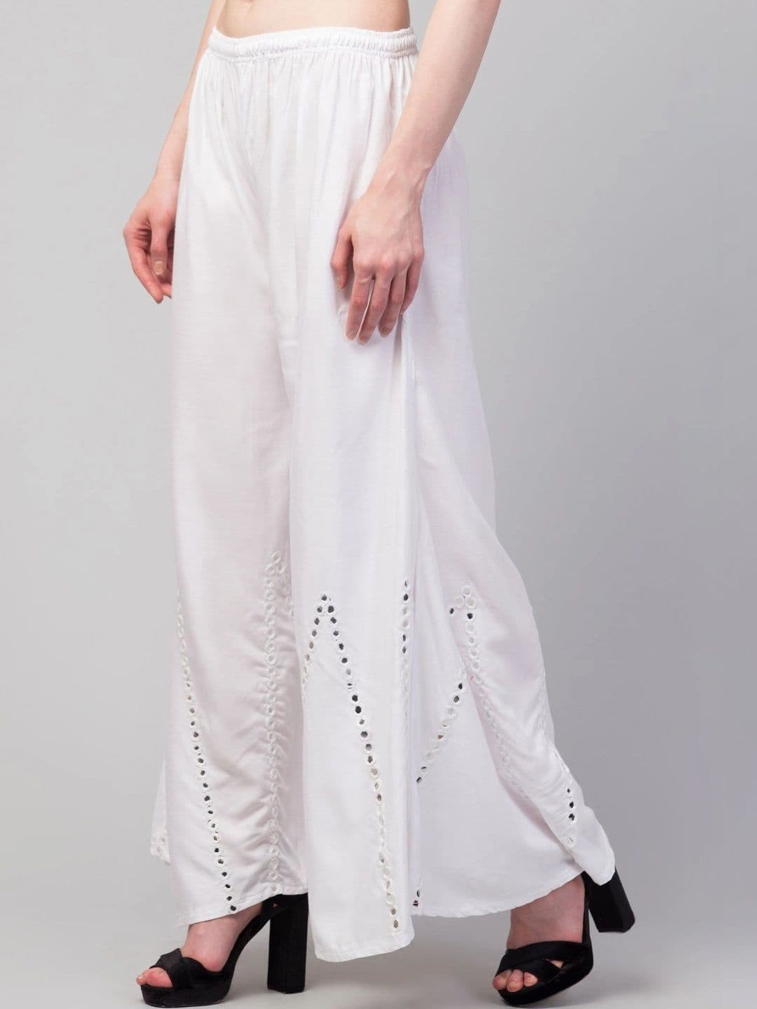 Meyara Women Embellished Knitted Ethnic Palazzos thumbnail 4