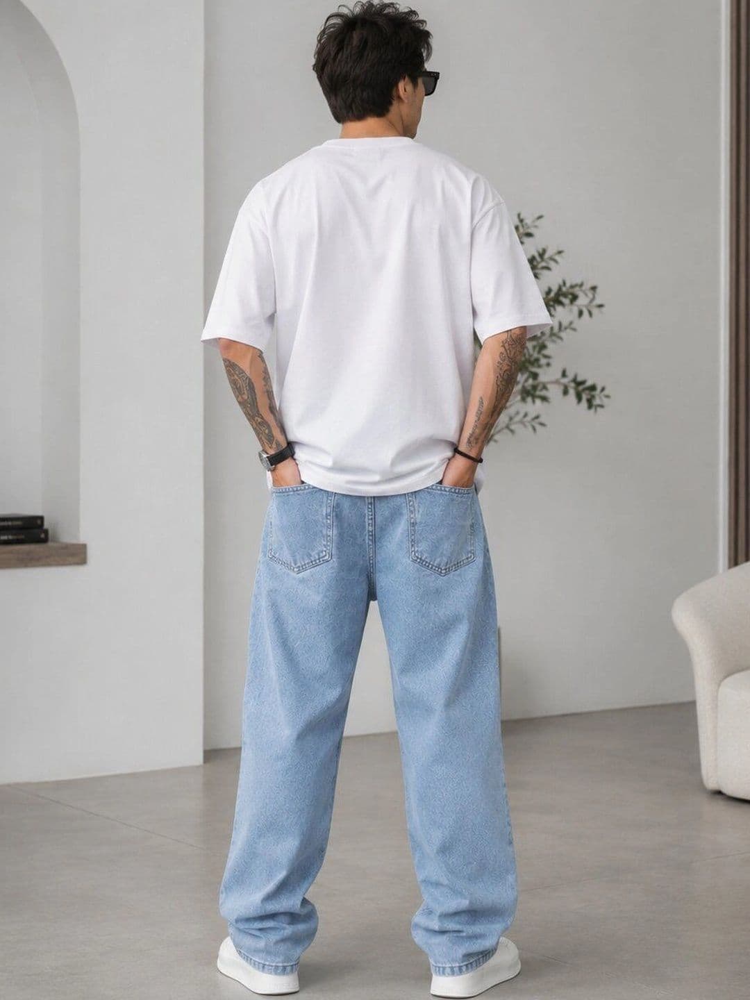 HIGH DENIM Men Straight Fit Mid-Rise Stretchable Jeans thumbnail 4