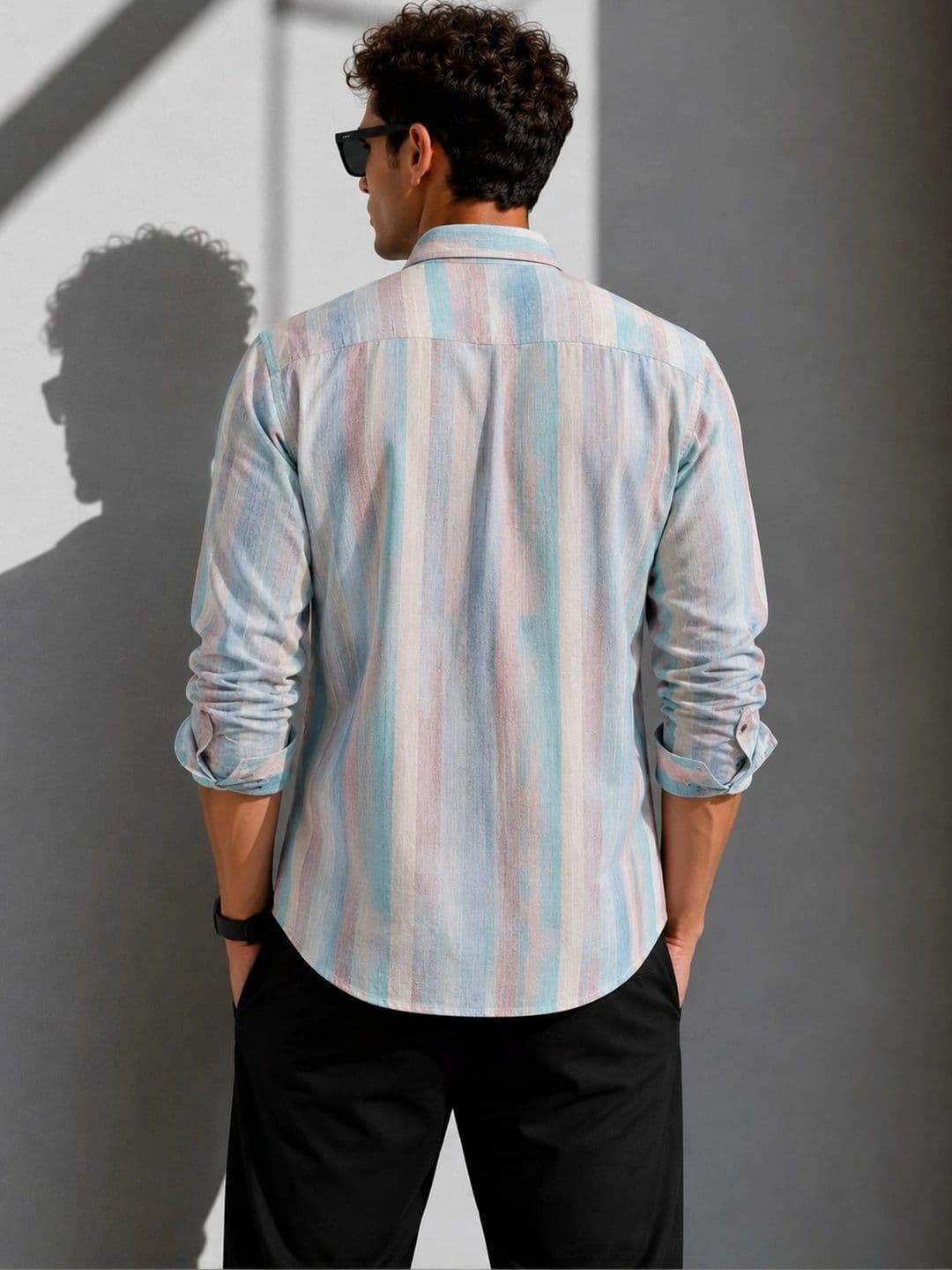 Metronaut Men Comfort Striped Casual Shirt thumbnail 3