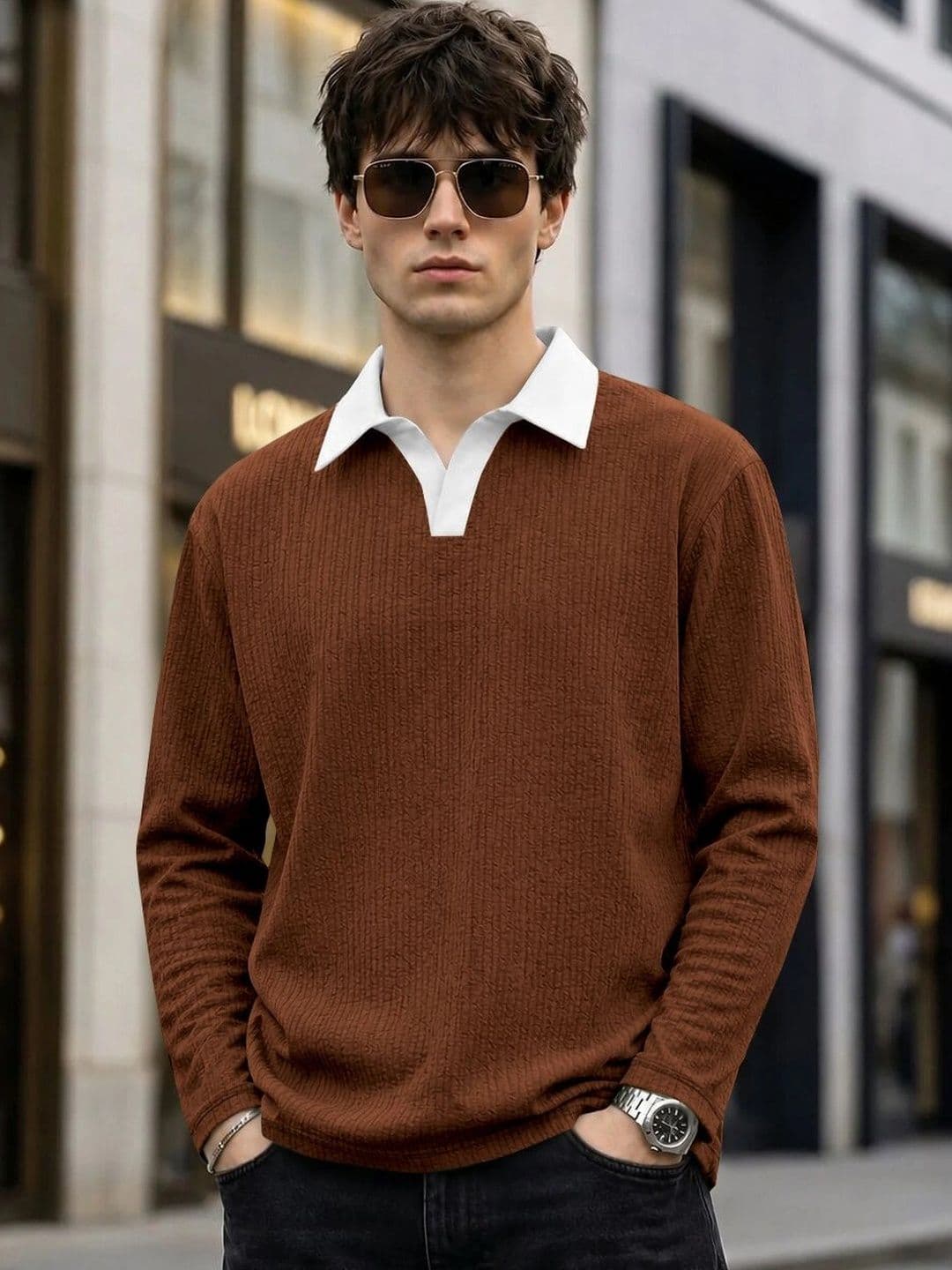 SZN Men Polo Collar T-shirt - view 1