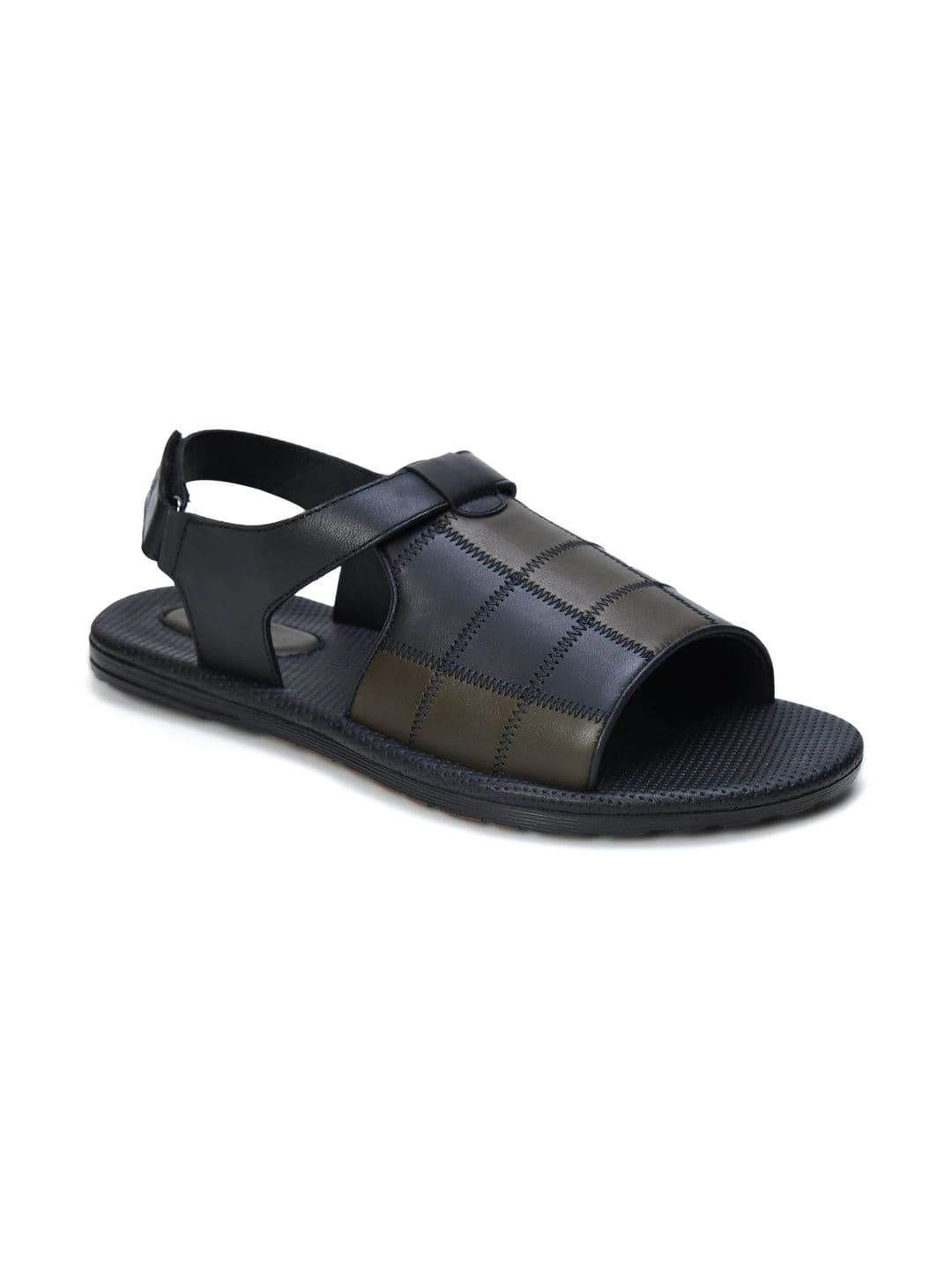 Mardi Gras Men Leather Comfort Sandals thumbnail 6
